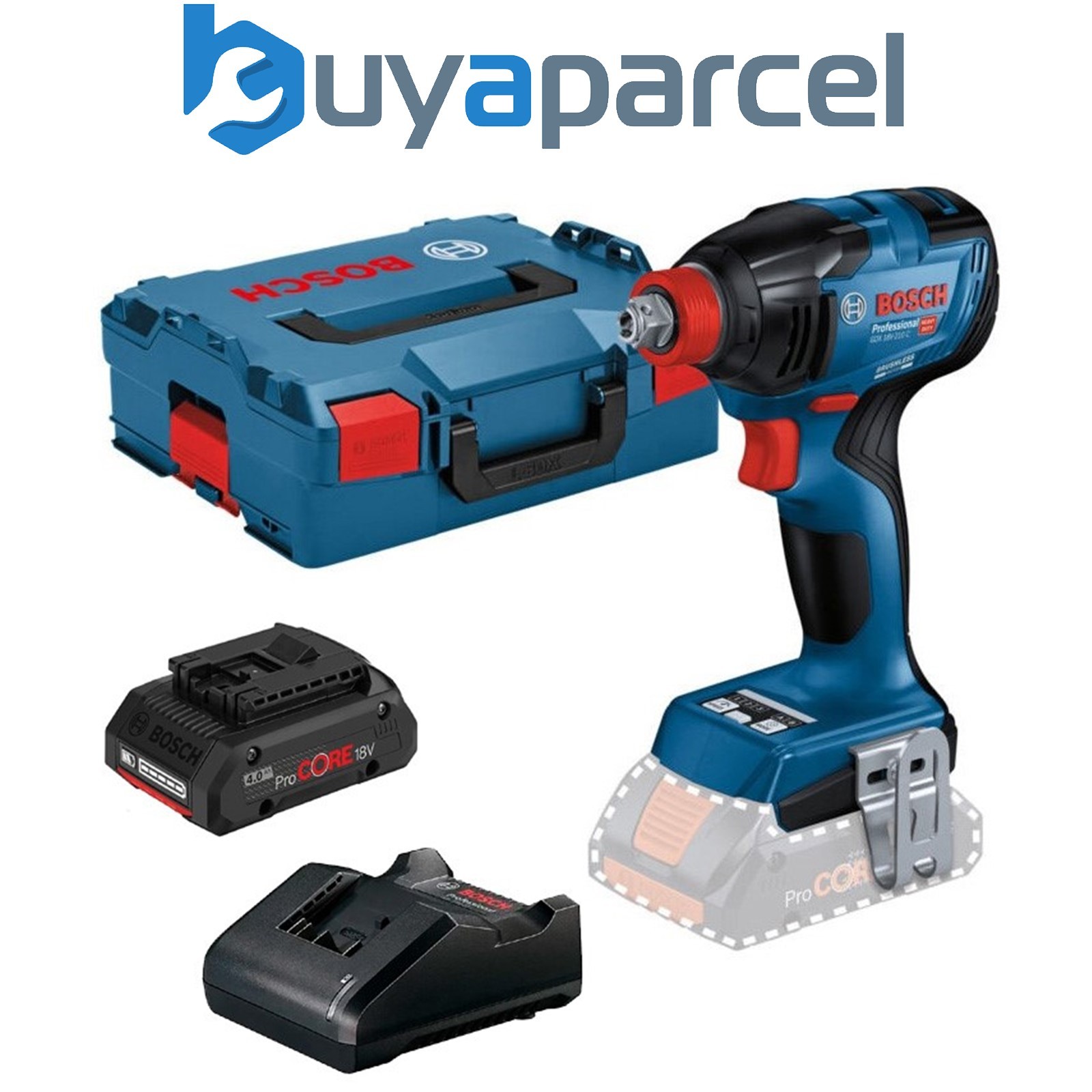 Bosch GDX18V-210 C 18V Impact Driver Wrench Brushless GDX18V210 + 1 x4Ah Procore