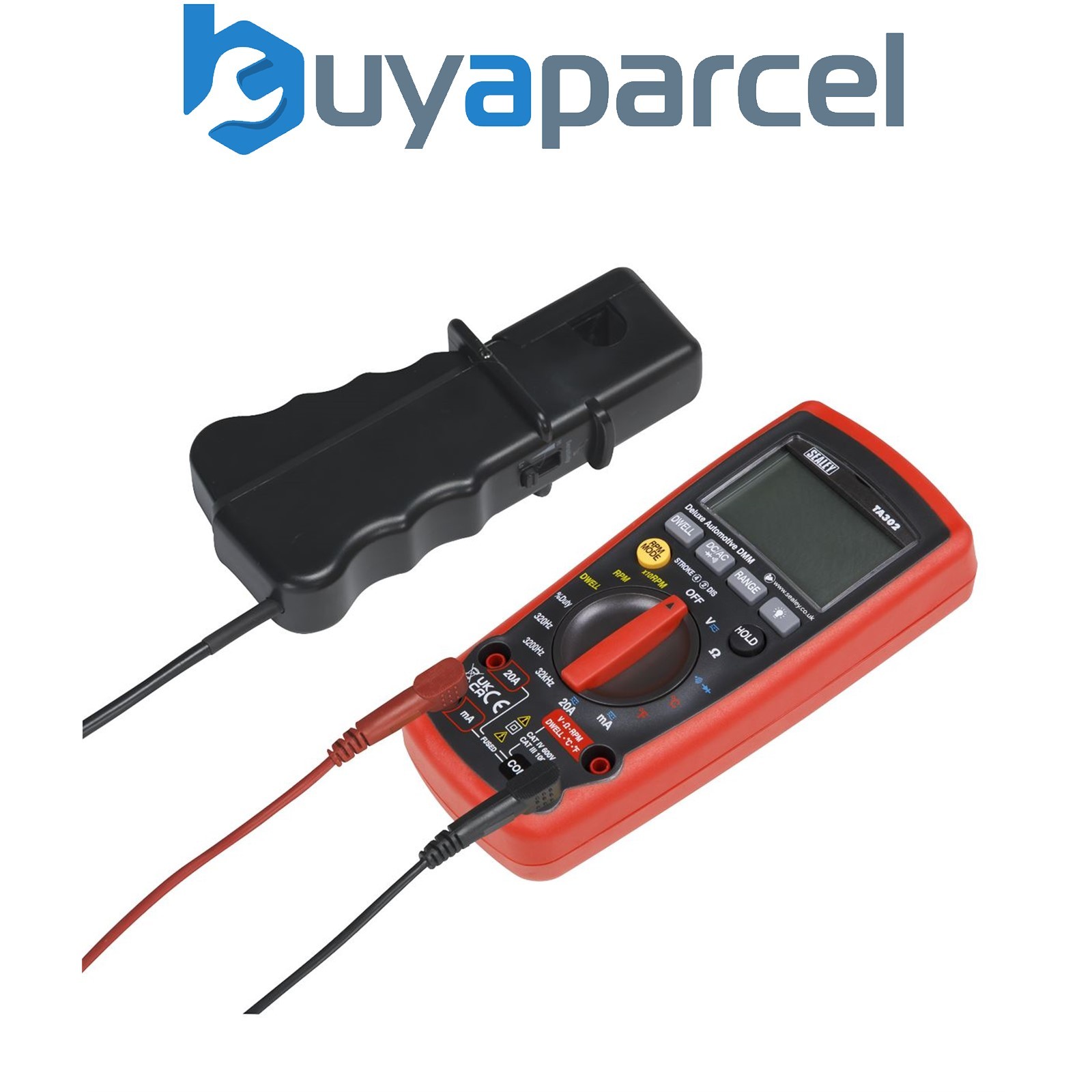 Sealey TA302 12-Function Digital Automotive Multimeter with Inductive Coupler