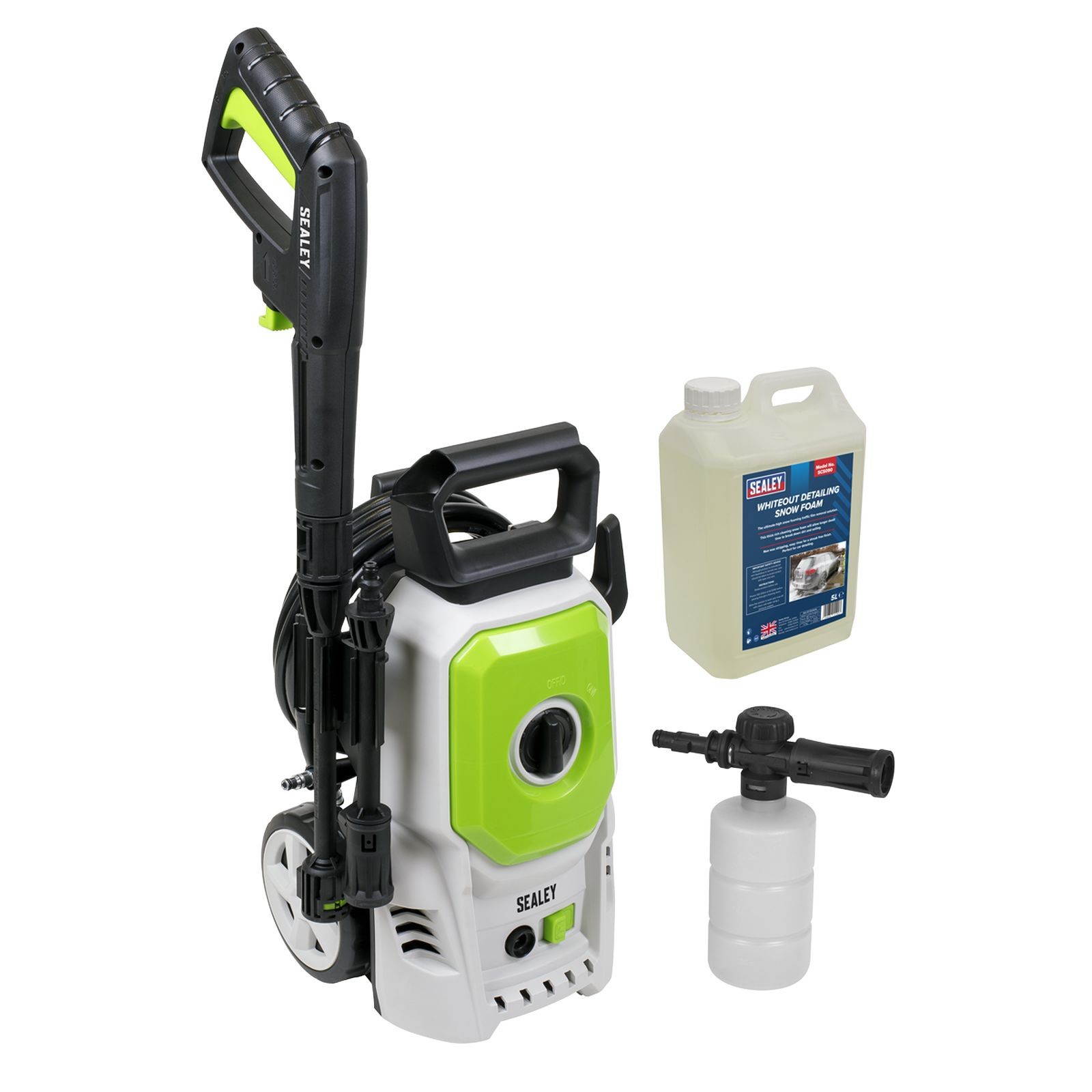 Sealey Pressure Washer 100bar 390L/hr with Snow Foam - PW1610COMBO