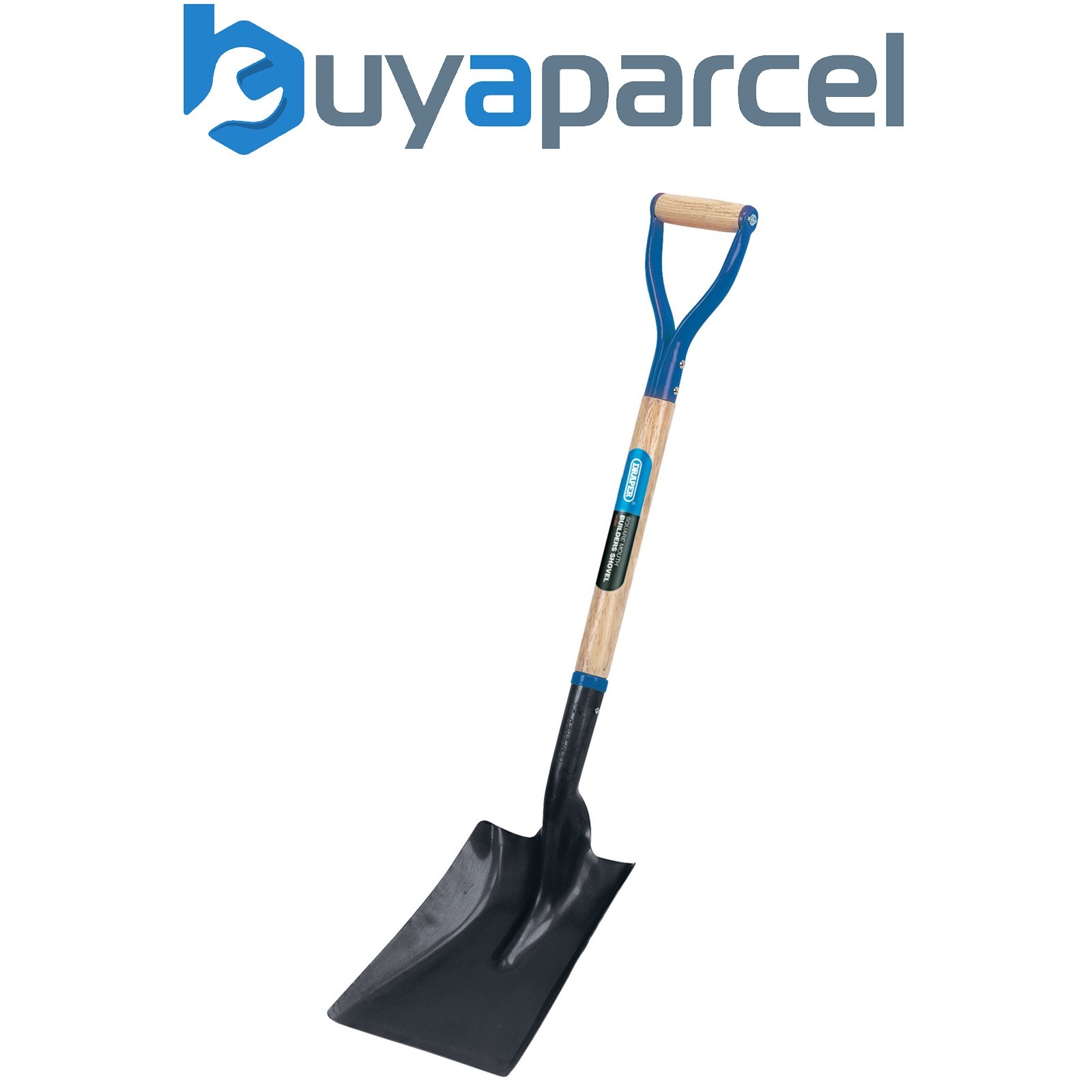 Draper 31391 Steel Square Mouth Builders Shovel with Hardwood Shaft