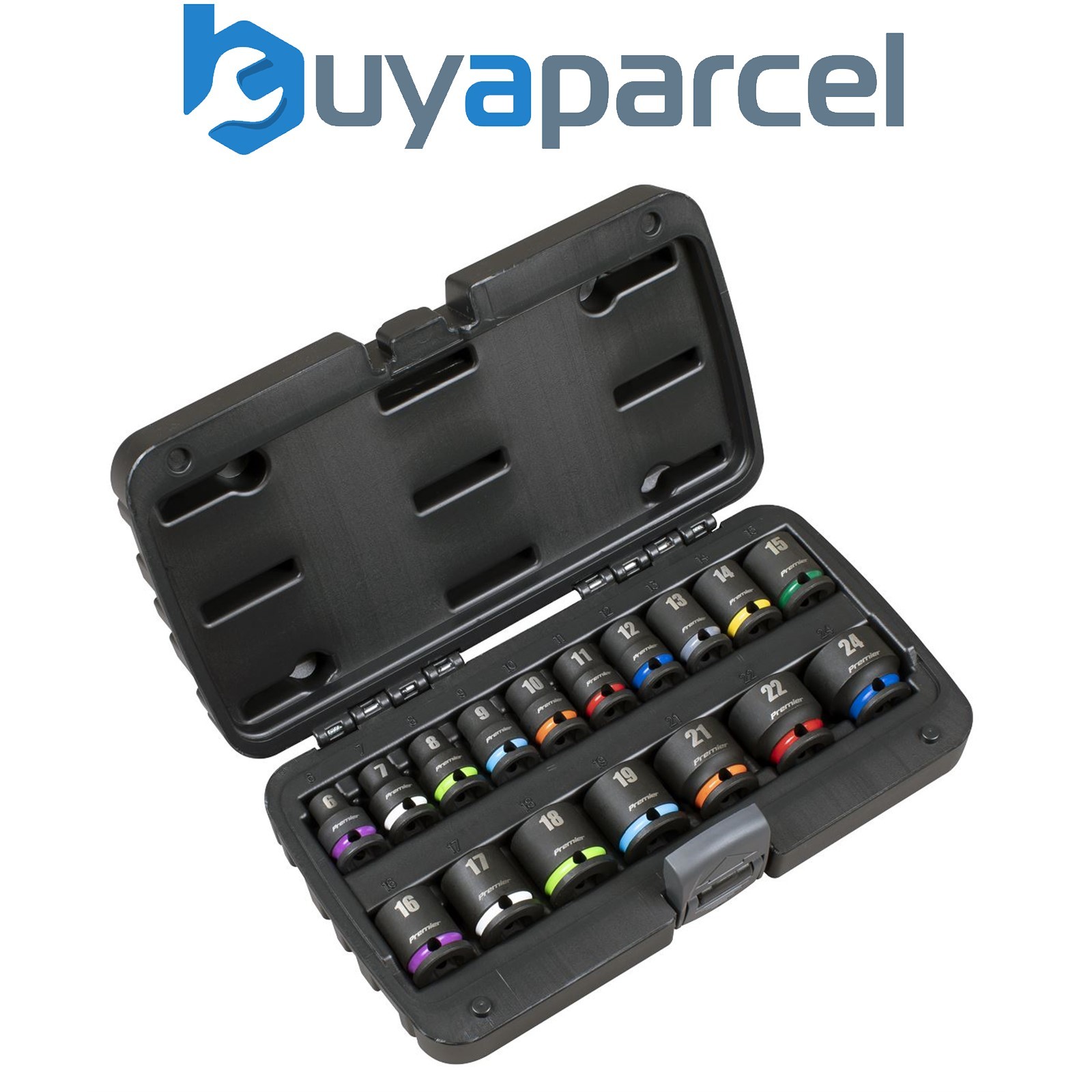 Sealey AK68218 Impact Socket Set 3/8"Sq Drive 17pc