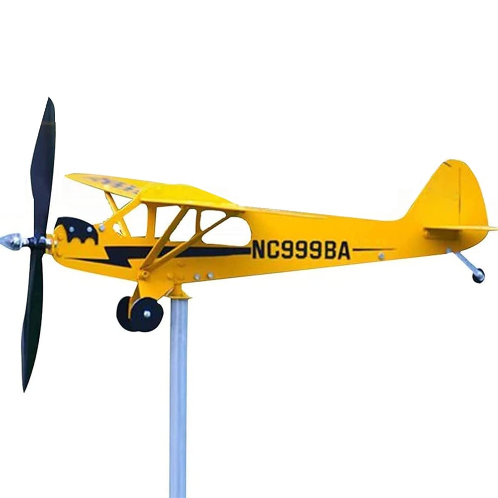 6X( J3 Airplane Weathervane,3D and Magical Metal9707