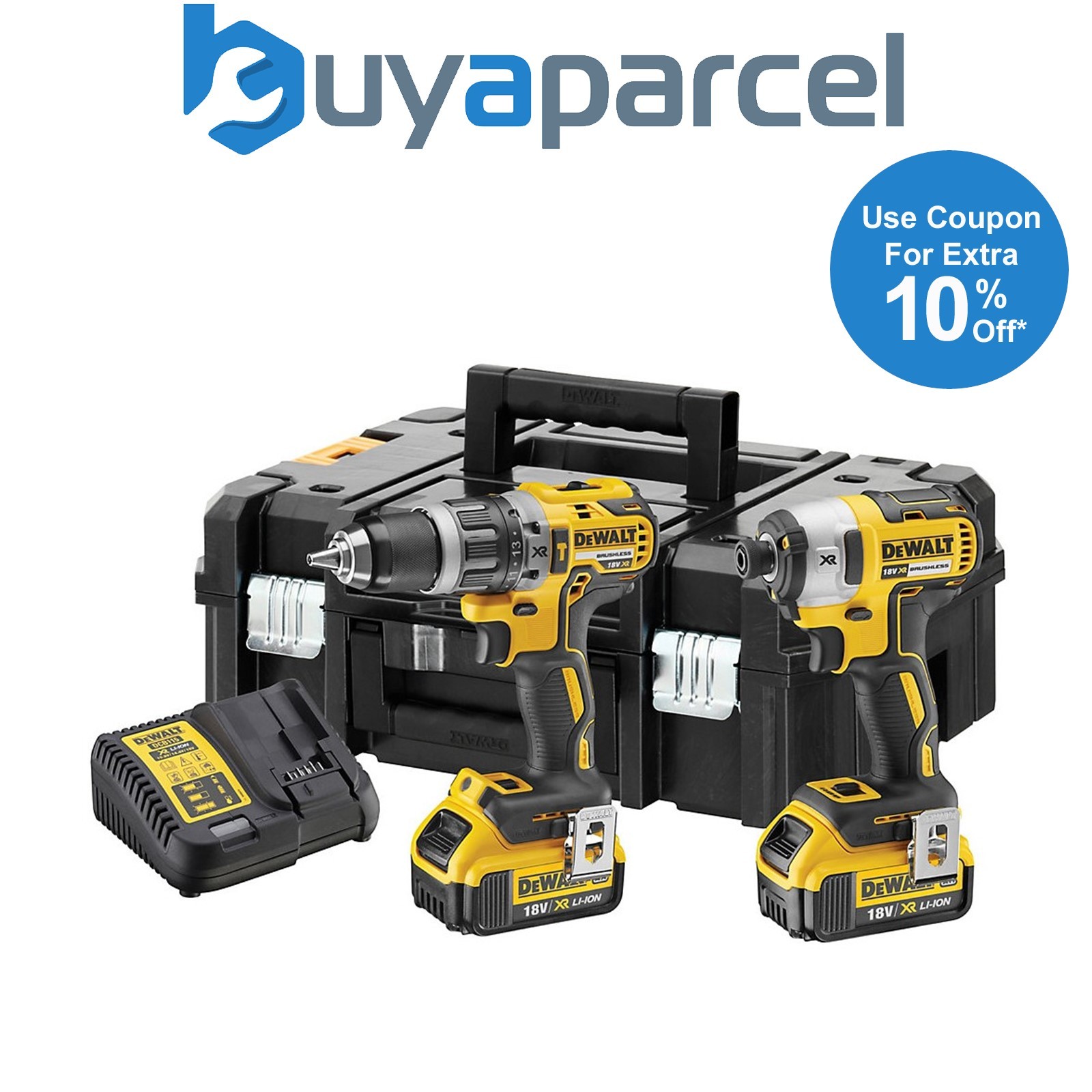 Dewalt DCK266M2T 18v Brushless DCD796 Combi Drill DCF887 Impact Driver 2 x 4.0ah