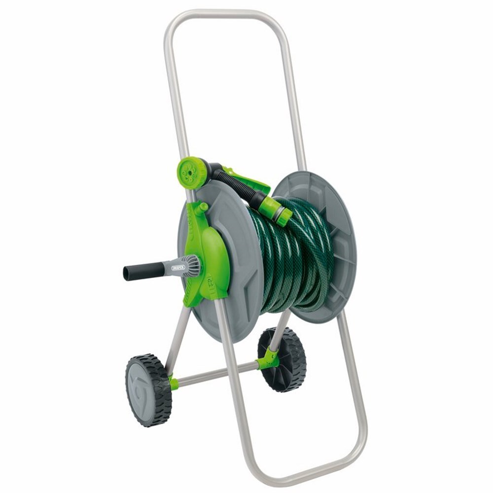 Draper GARDEN HOSE TROLLEY SET - PKD 01024 Garden Hose Trolley Kit, 15m