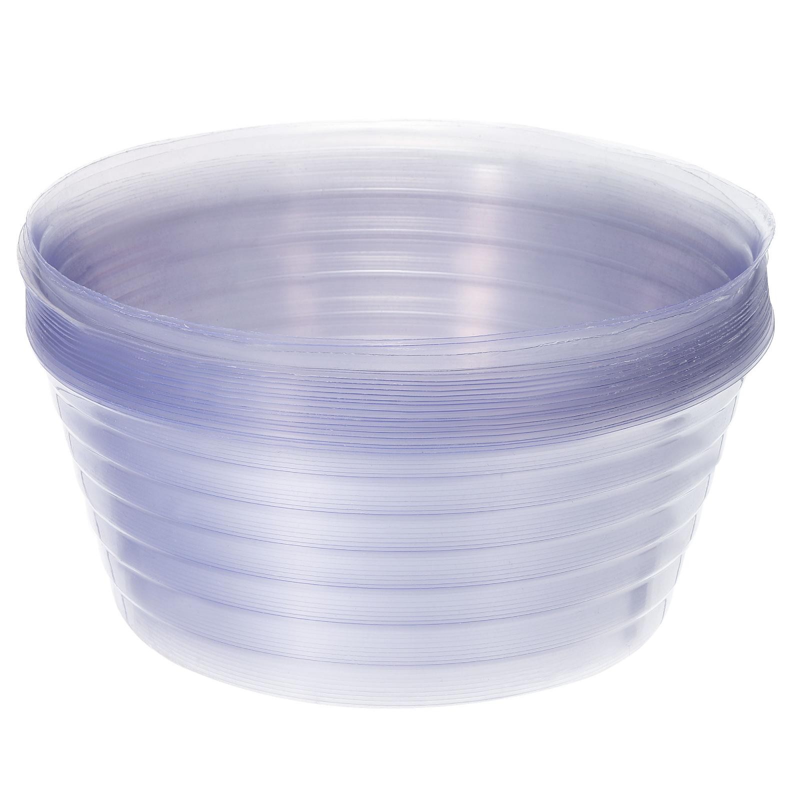 20pcs Plant Pot Saucer 8" Plastic Round Flower Drip Tray Indoor Outdoor, Clear