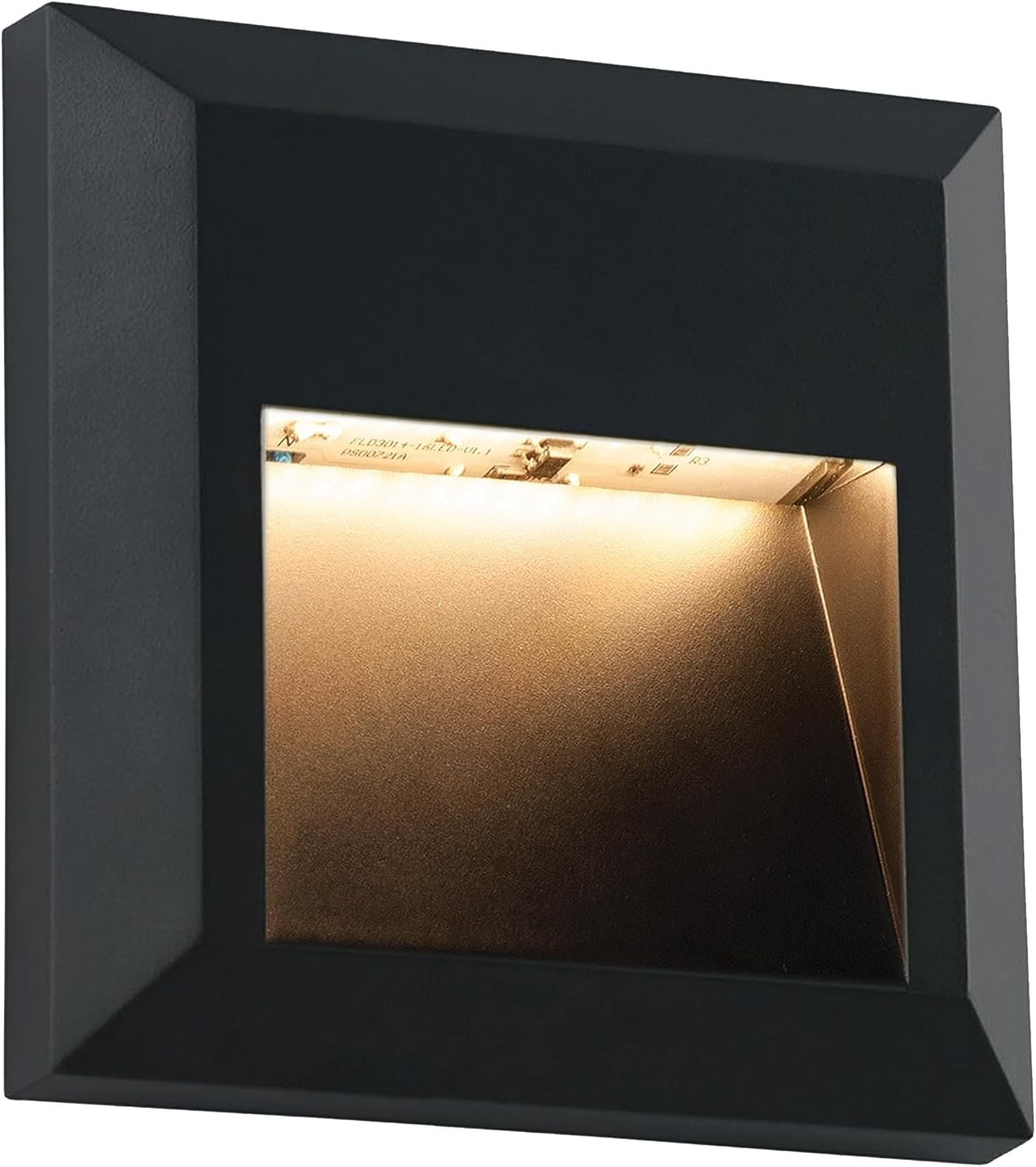 National Lighting Severus Black Finish Indirect Warm White LED Outdoor Square G