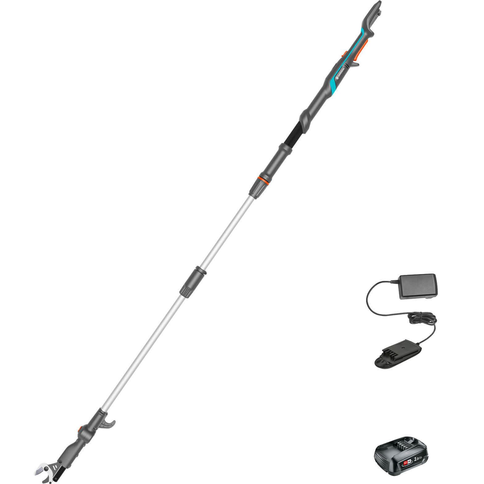 Gardena HIGHCUT 250 P4A 18v Cordless Telescopic Tree Pruner 1 x 2ah Li-ion