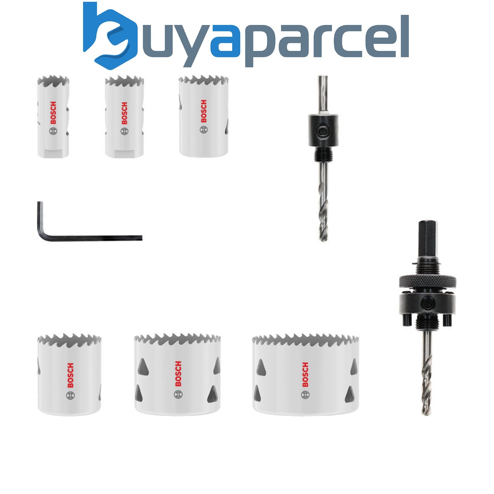 Bosch Multi Material Threaded Hole Saw Set 20; 25; 32; 38; 51; 64 x 40 mm