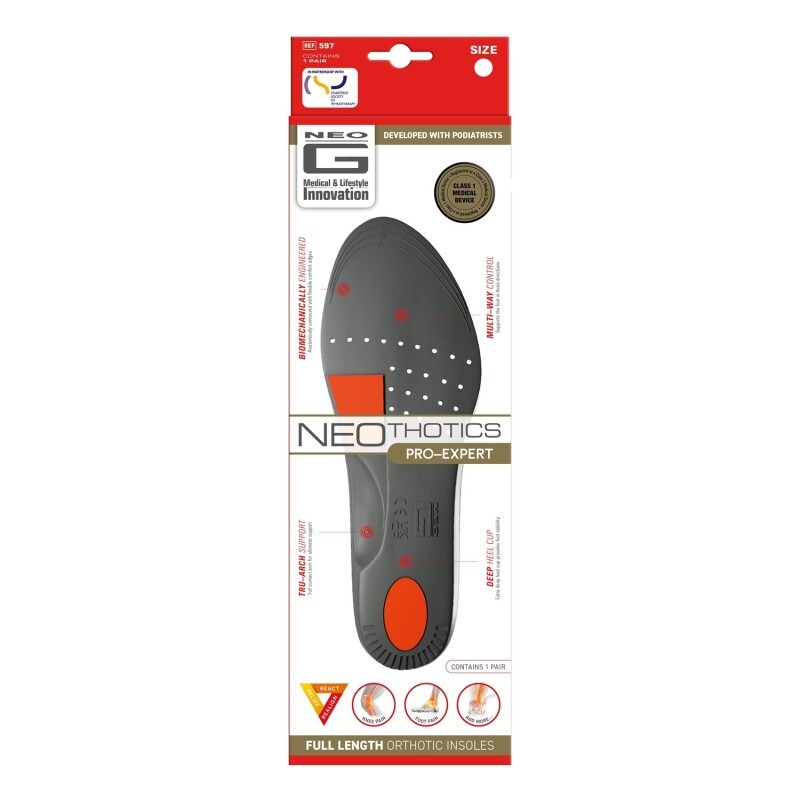 Neo G Neothotics Pro Expert Full Length Orthotic Insoles Small with Arch Support