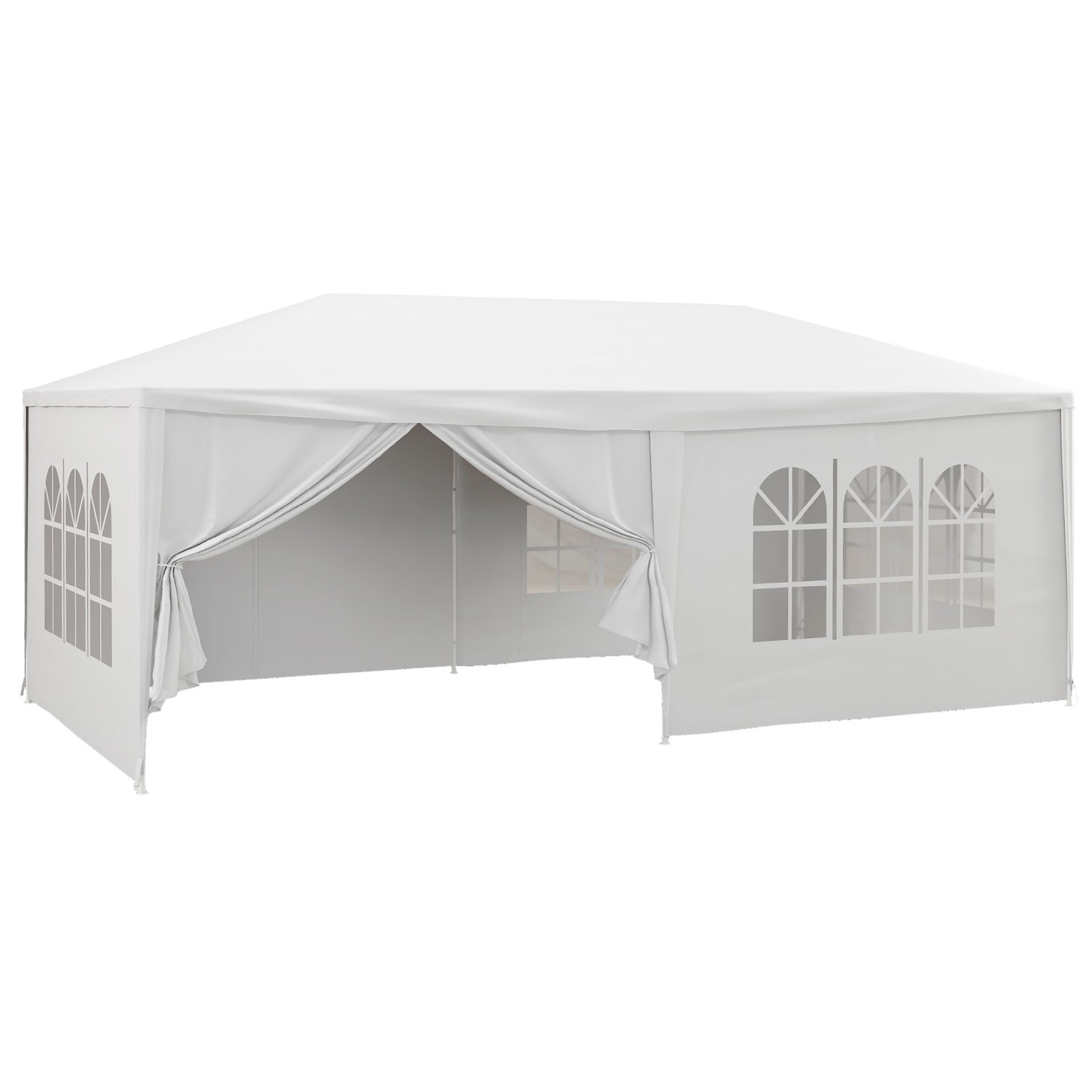 Outsunny 6 x 3(m) Outdoor Gazebo Canopy Party Tent with 6 Removable Side Walls