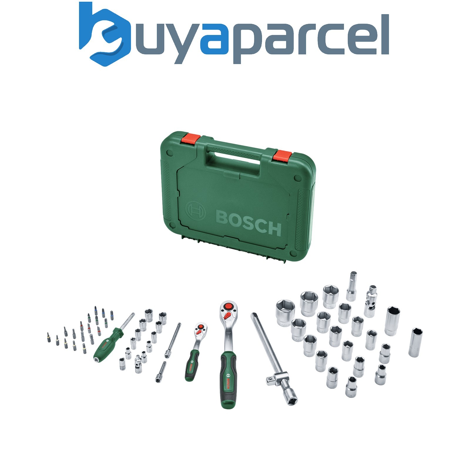 Bosch Hand Tools 1/4" + 1/2" Ratchet Set 1600A02Z9G