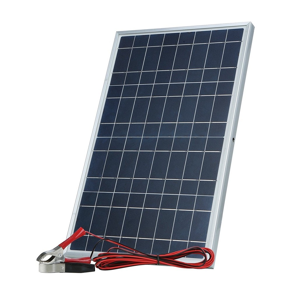 30W 12V Solar Panel Kit Portable Outdoor Rechargeable Solar Cell Generator5268