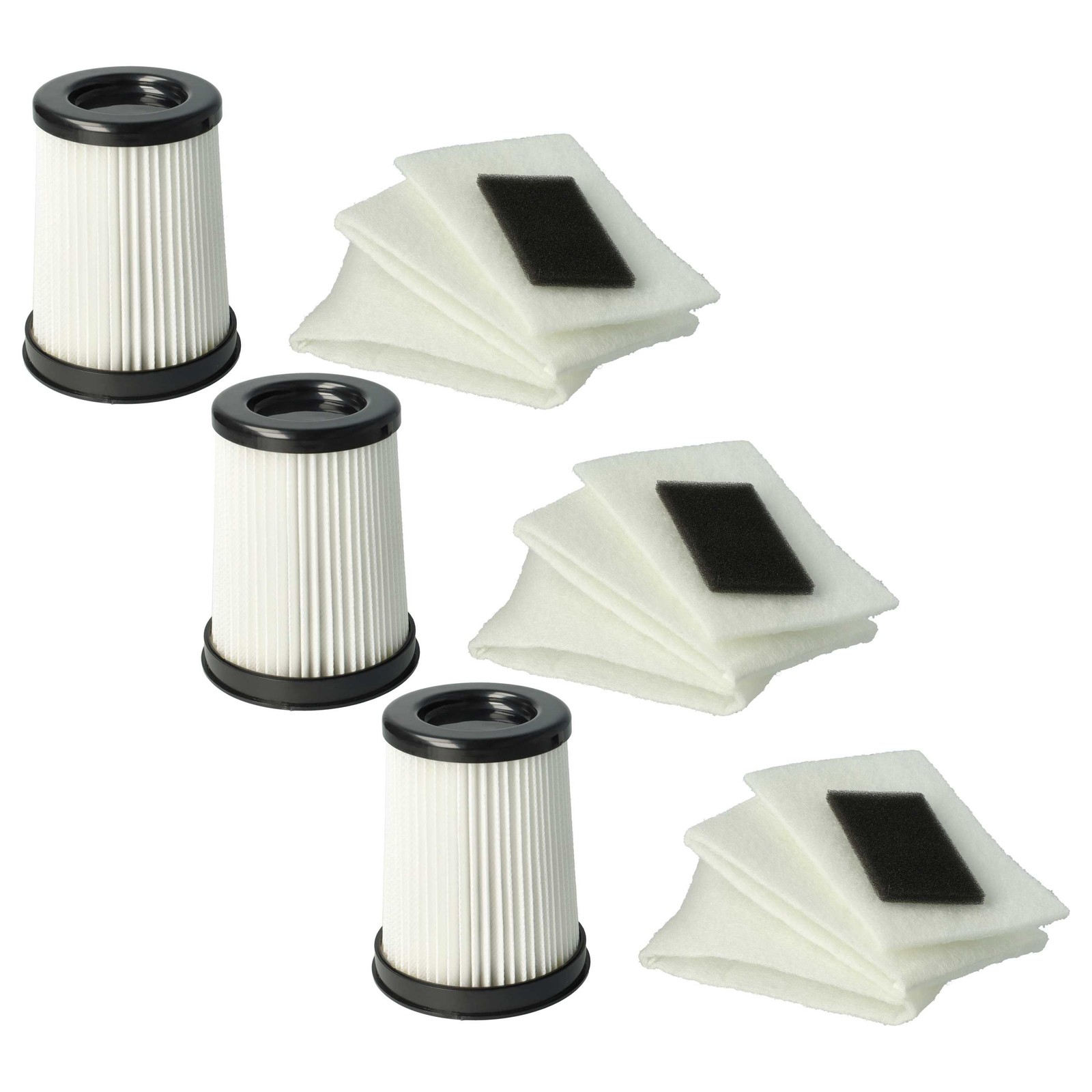 3x Filter Set for Dirt Devil M2828-3 M2829-2 M2828 Centec M2829-0