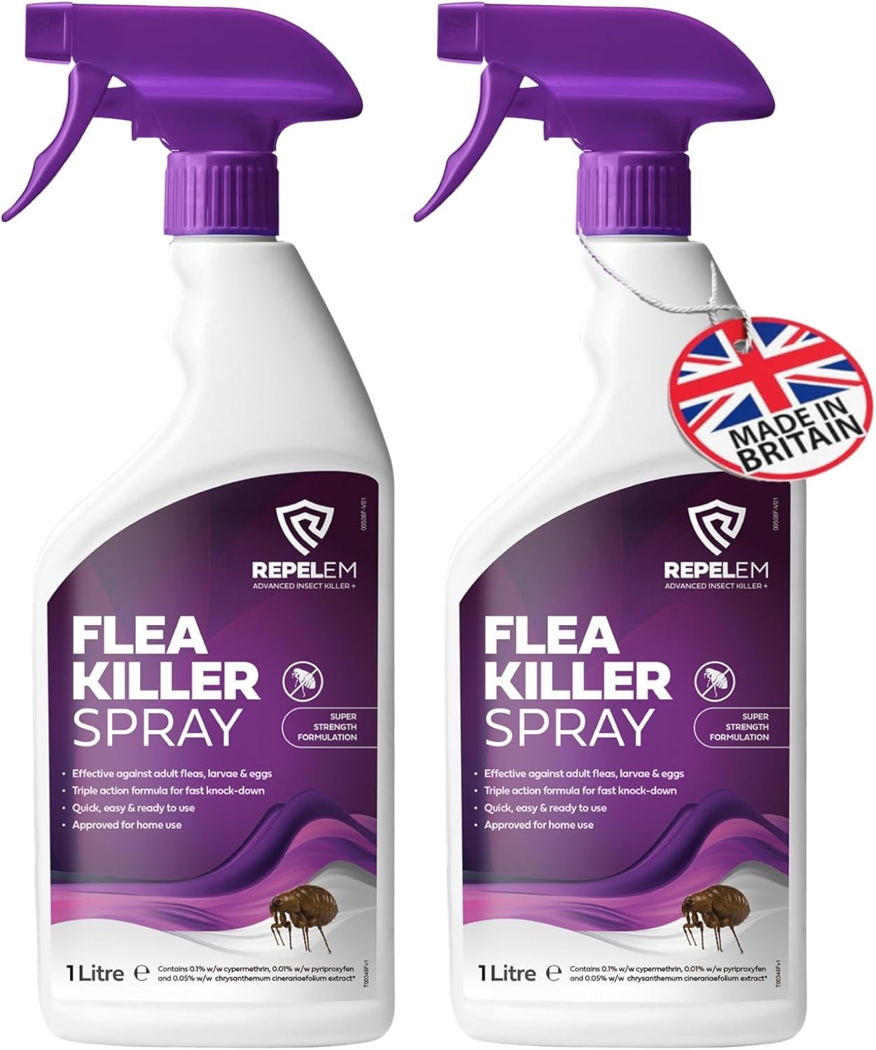 Flea Sprays for The Home - Professional Strength, Household Spray, Killer for H