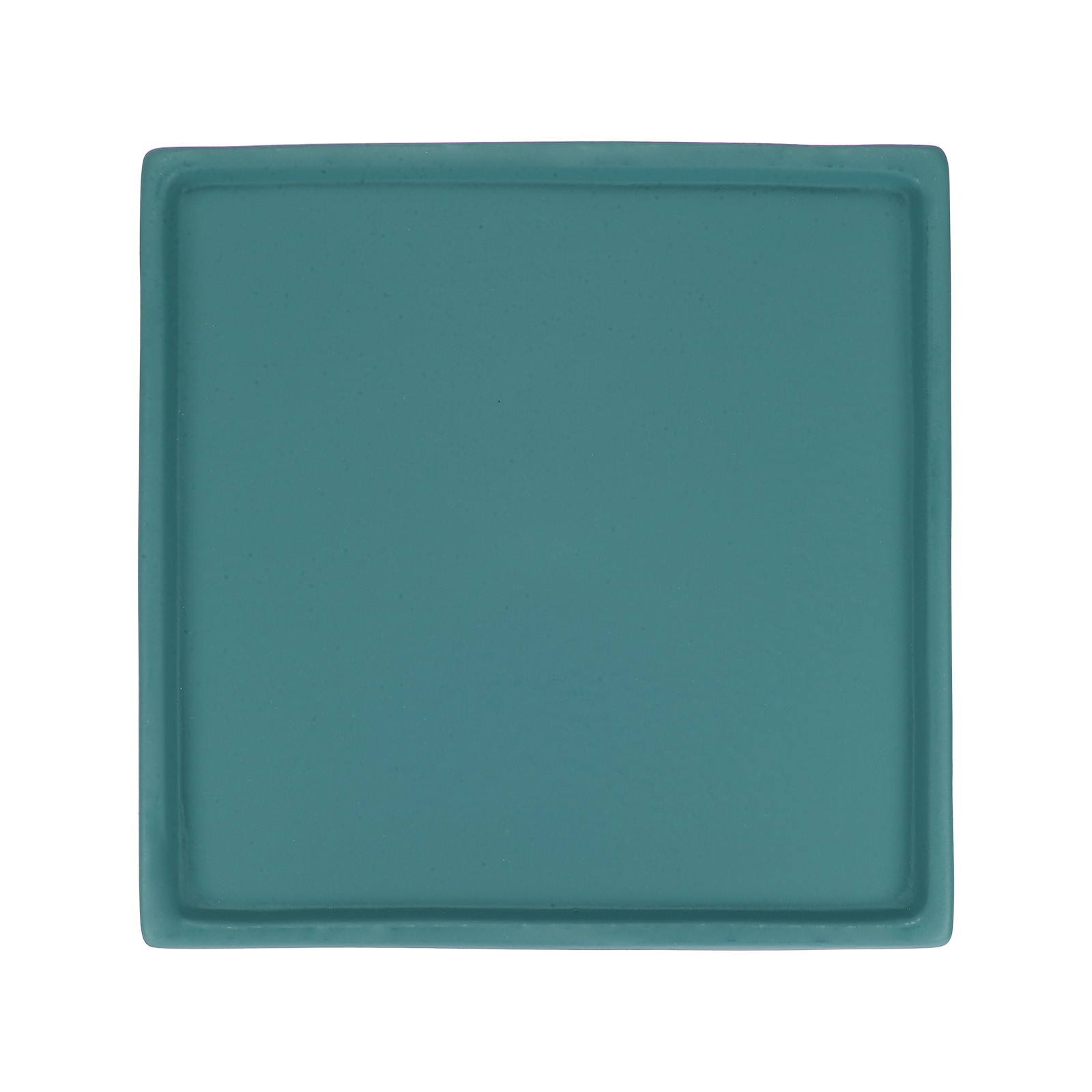 Ceramic Plant Saucer, 7.1 Inch Saucer Drip [Square Green Blue]