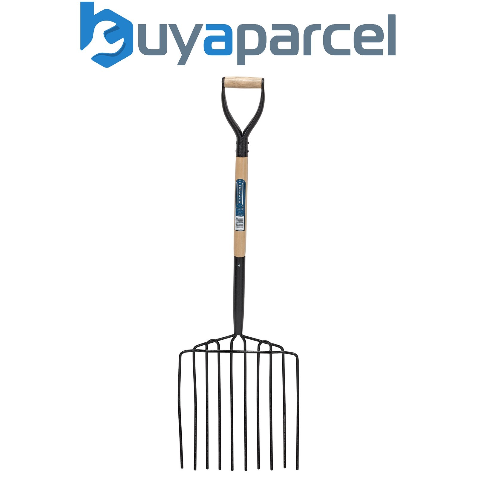 Draper 34227 10 Prong Potato Fork with Wood Shaft and MYD Handle