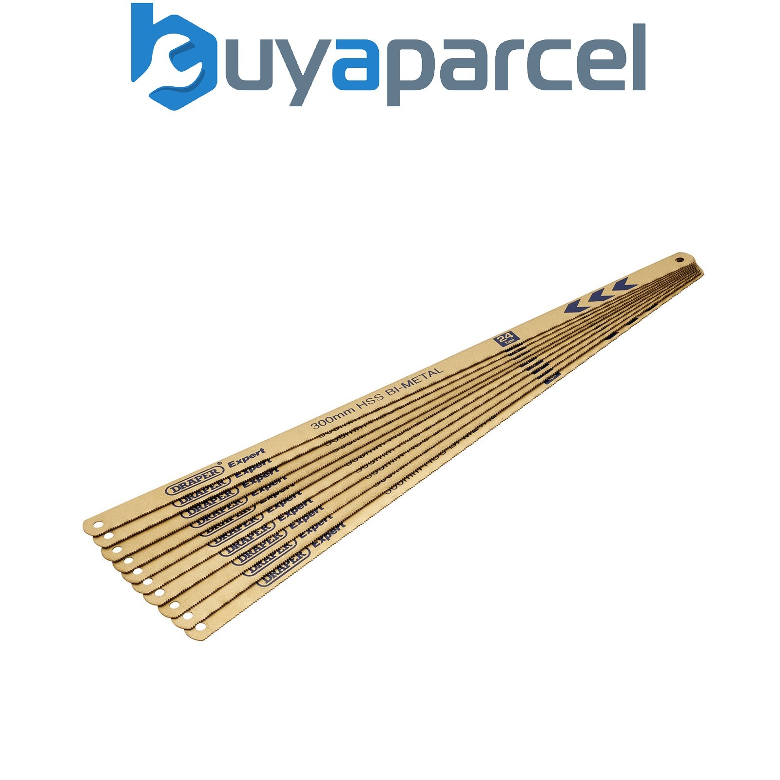Draper 19348 Draper Expert Bi-metal Hacksaw Blades, 300mm, 24tpi (Pack of 10)