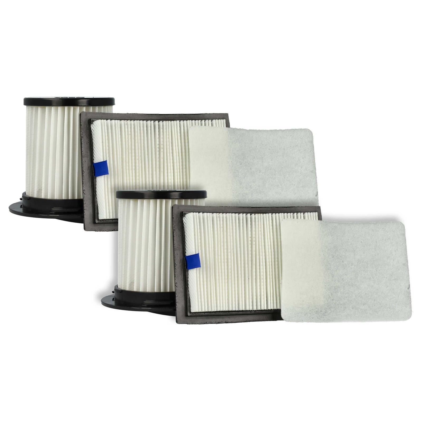 2x Filter Set for Dirt Devil Popster M2725-7 M2725-8 M2725-9 Power Cyclone