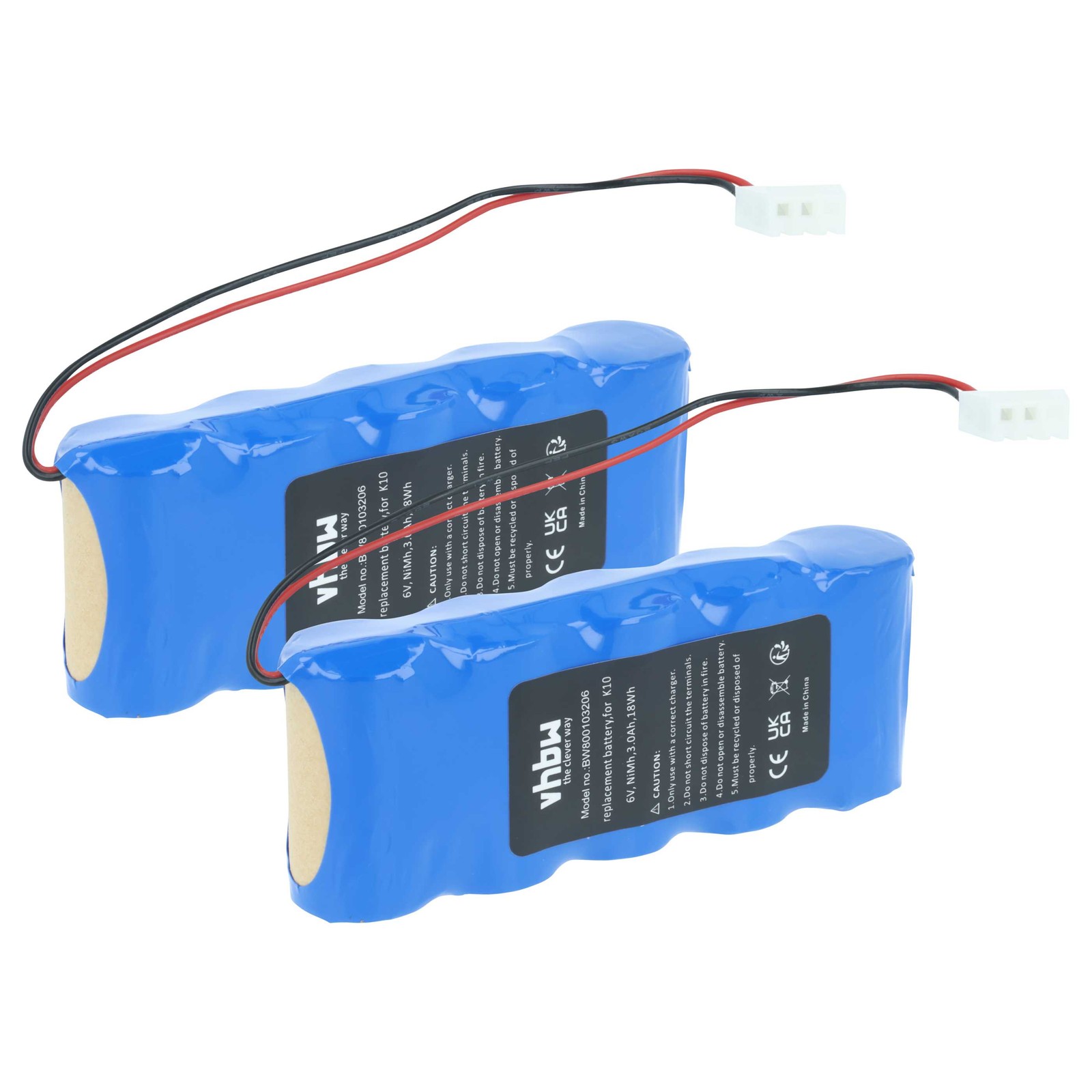 2x Battery for Bosch Somfy K10 D14 K8 K12 K17 3Ah 6V