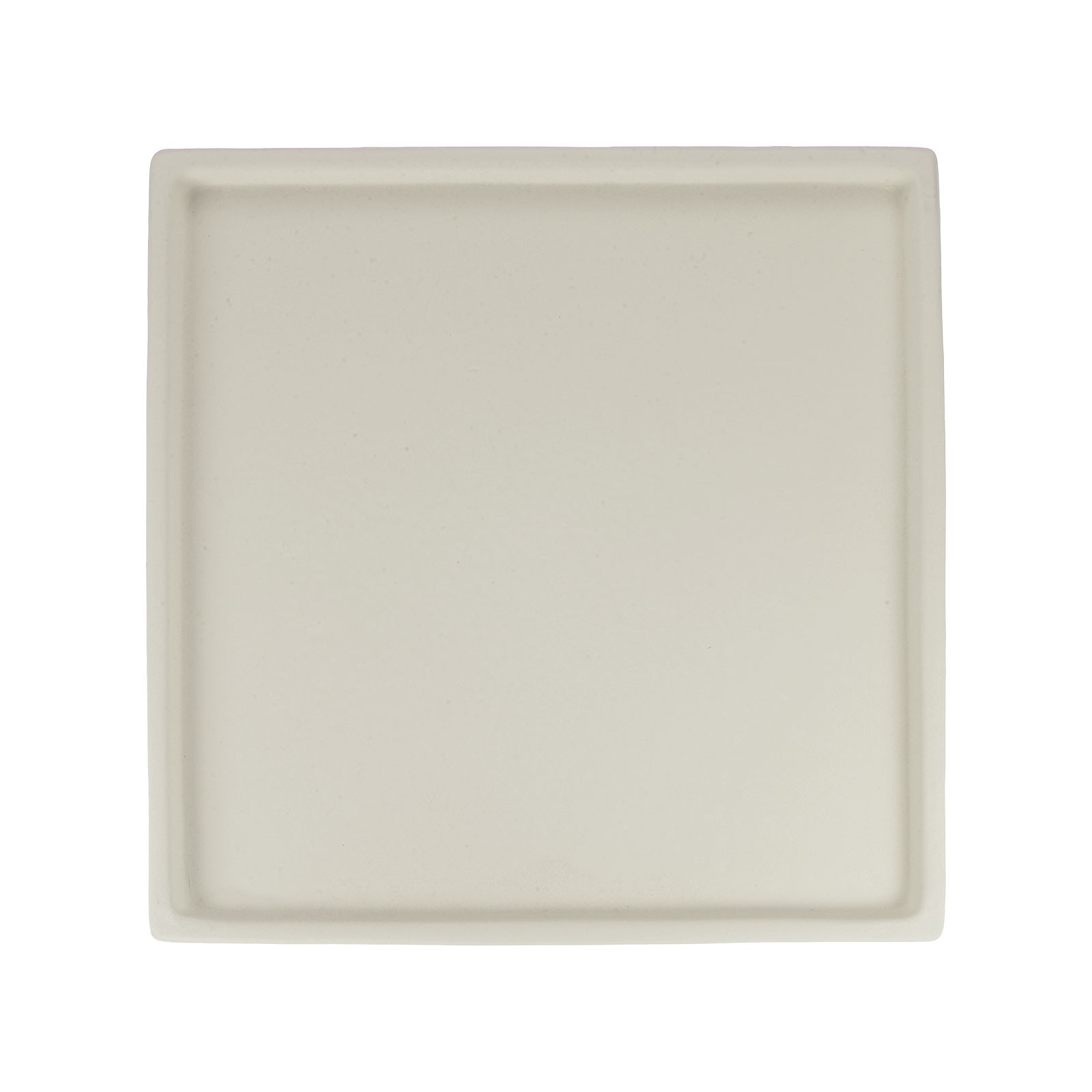 Ceramic Plant Saucer, 8.3 Inch Saucer Drip [Square Matcha Green]