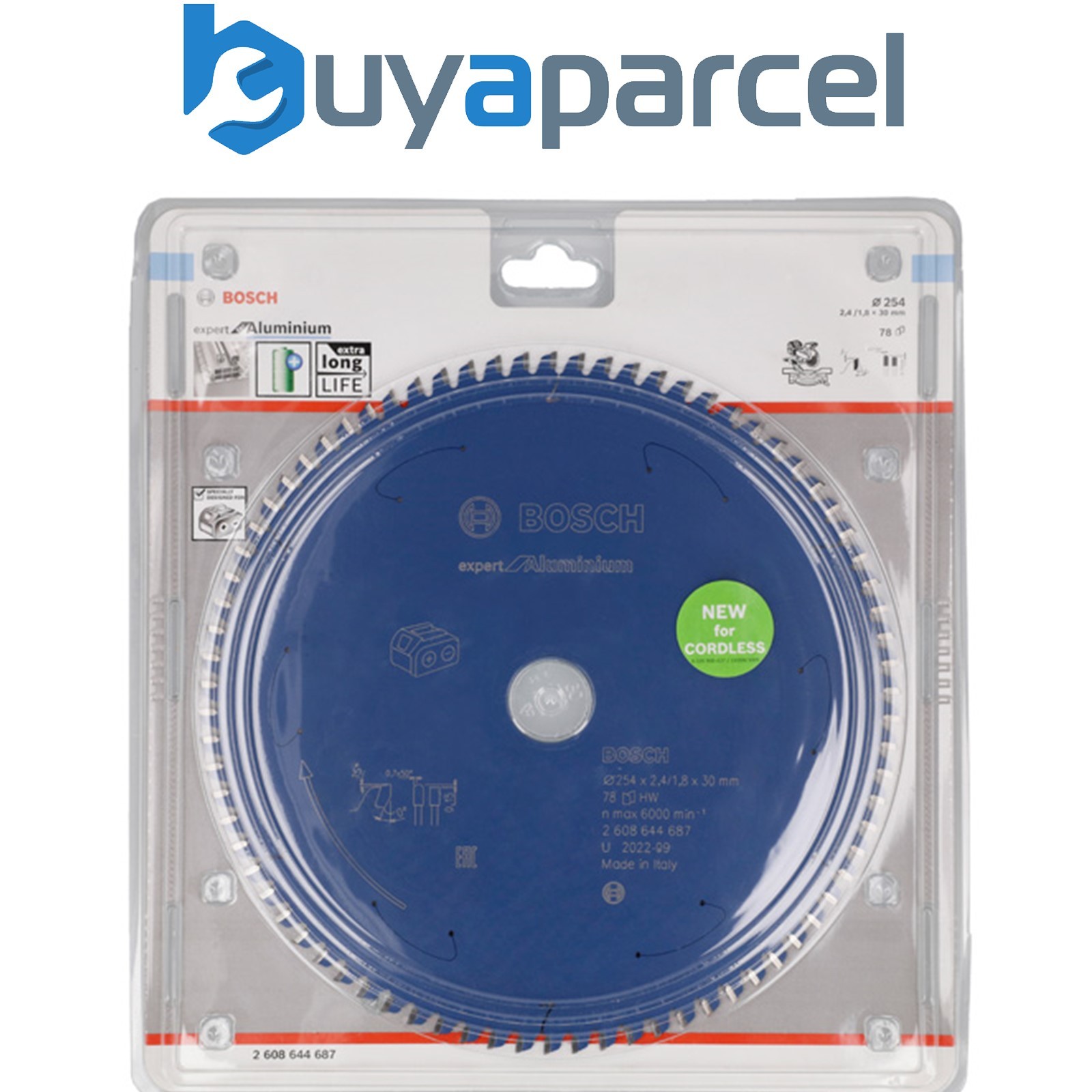 Bosch Expert for Aluminium Circular Saw Blade 254x2.4/1.8x30 T78 2608644687