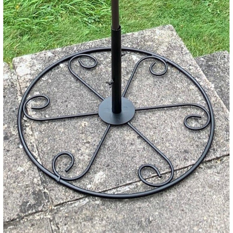 Bird Feeding Station Metal Patio Stand Heavy Duty Base 60cm Diameter, 3.5kg