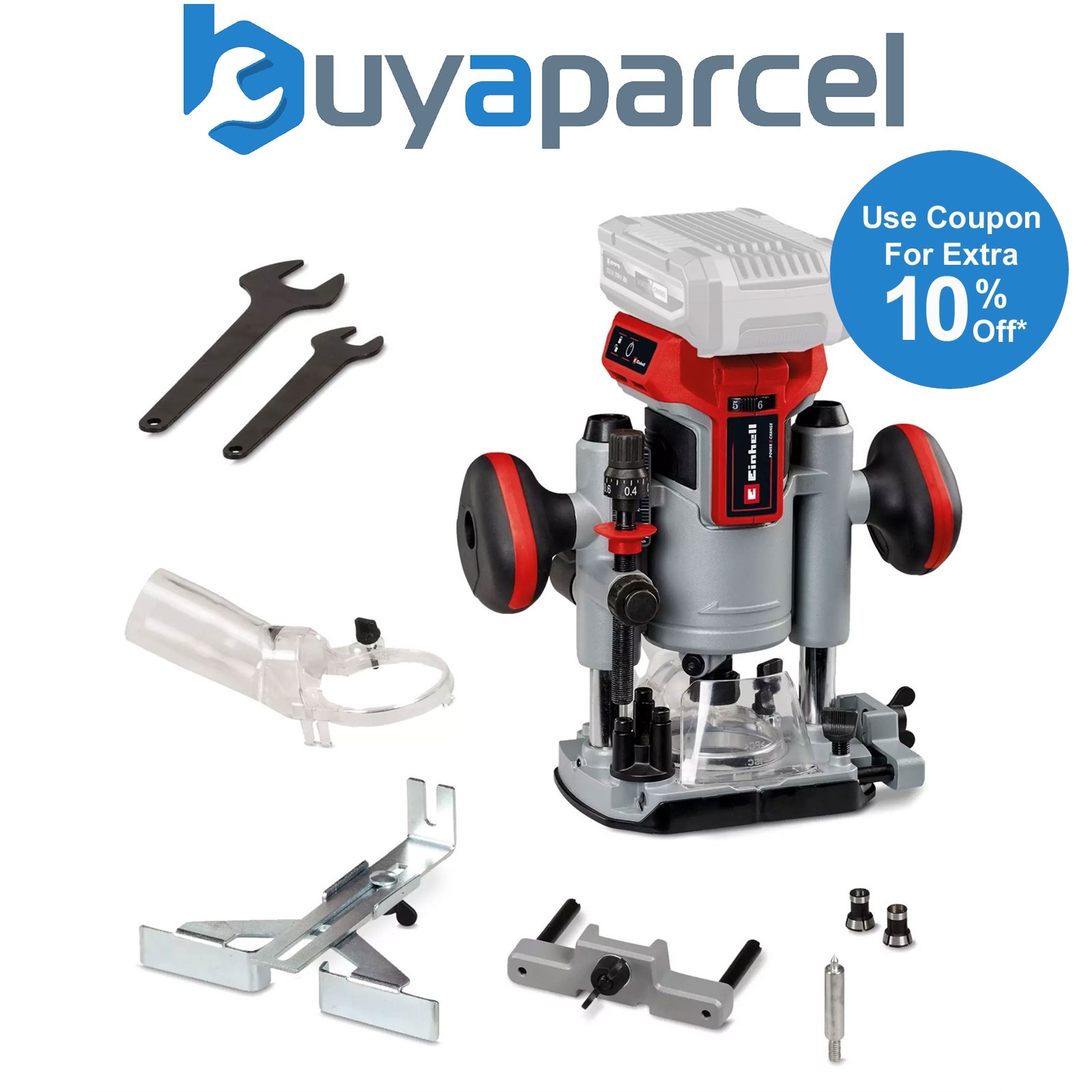 Einhell Professional 18V Cordless Brushless Router + Plunge Base TP-RO 18 Li BL