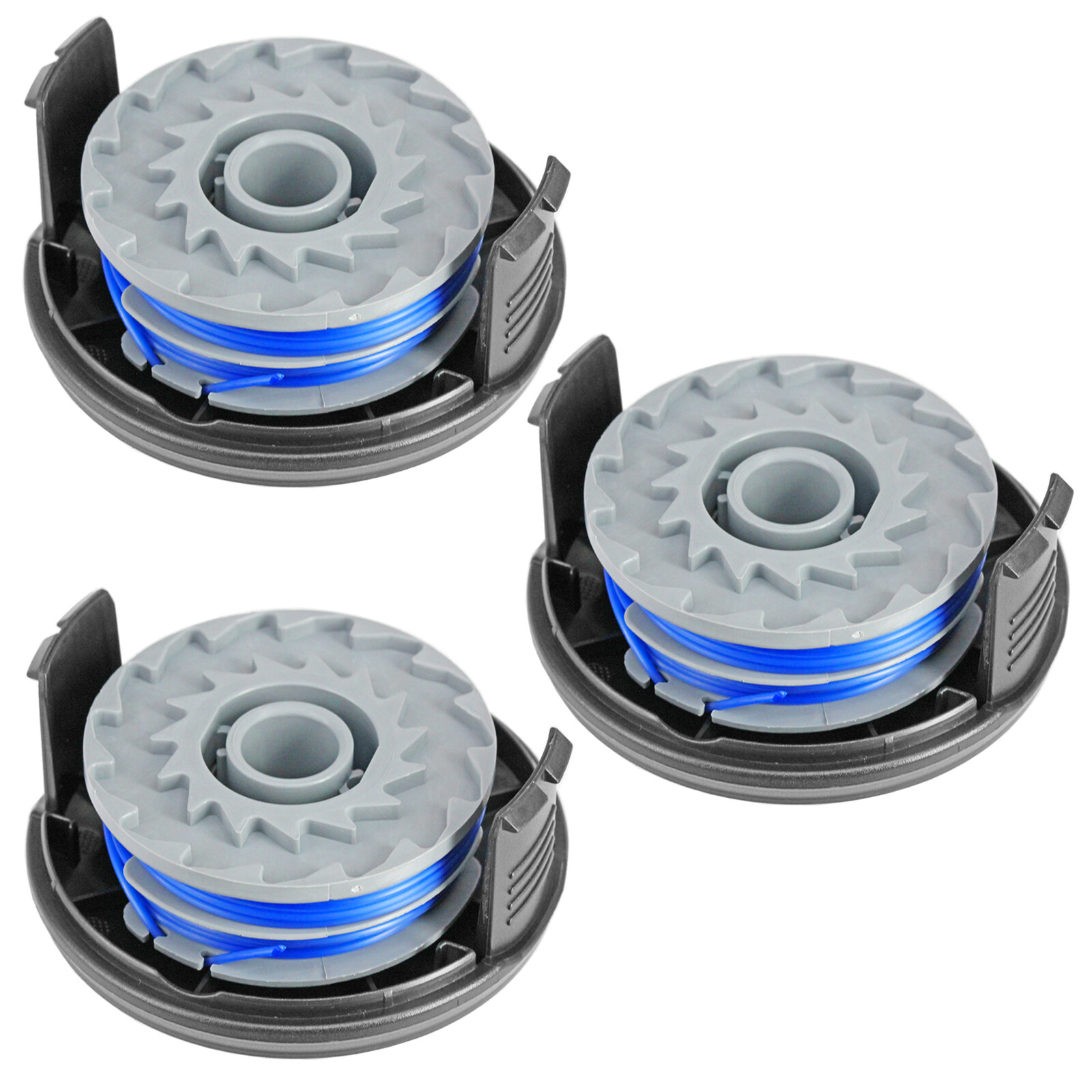 Spool Line + Caps x 3 for MACALLISTER GT2836 GT3037 MGTP600 Strimmer Trimmer