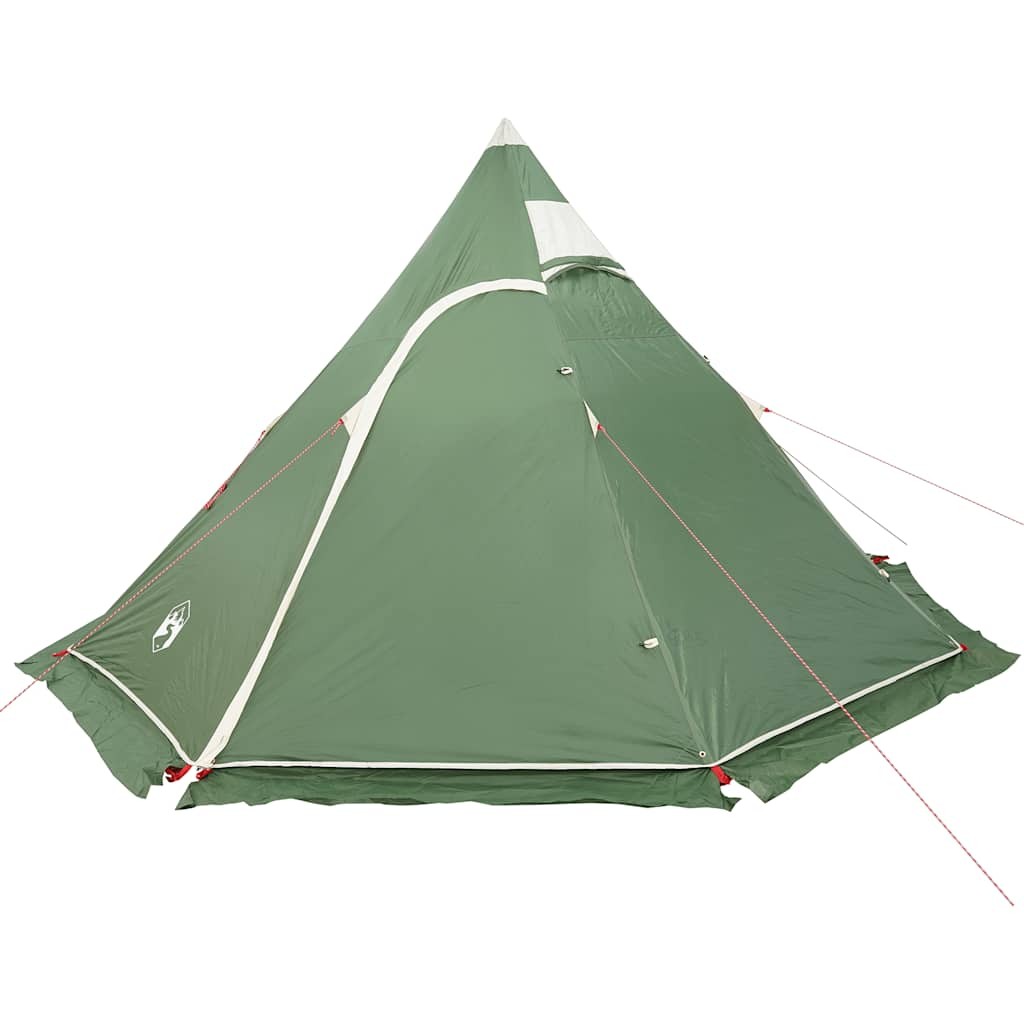 Camping Tent Tipi 5-Person Lightweight Dome Green Waterproof vidaXL