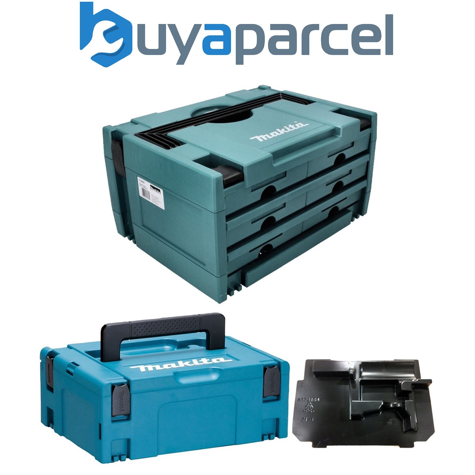 Makita P-84333 MAKPAC 6 Drawer Stacking Connector Tool Case TYPE 3 + 2 + Inlay
