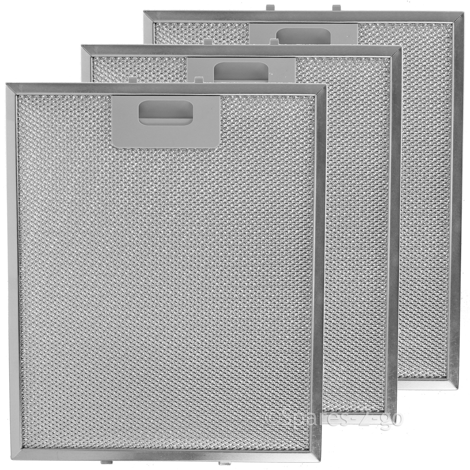 Grease Filters for RANGEMASTER Cooker Hood Metal 300 x 250mm Silver Filter x 3