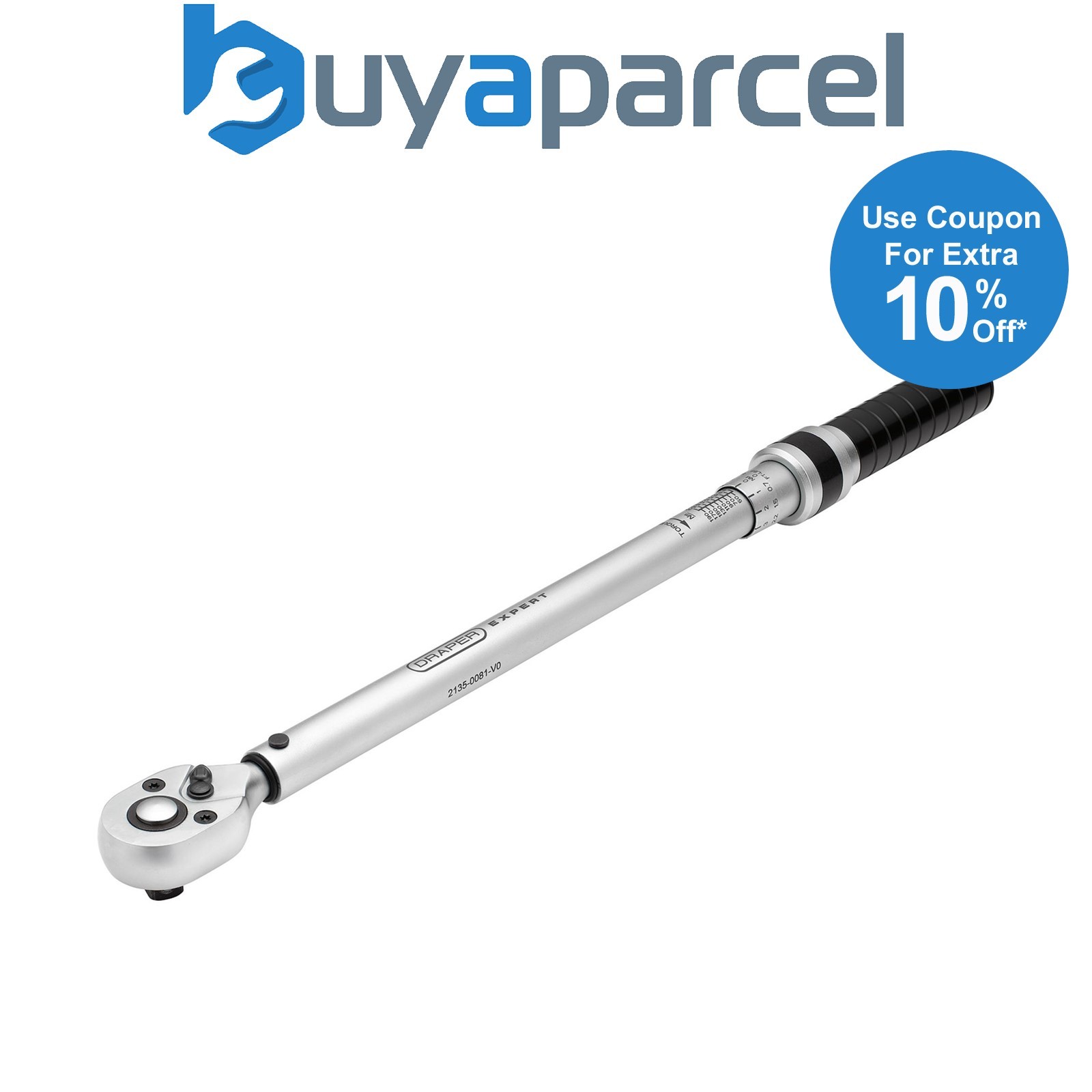 Draper 17738 Draper Expert Ratchet Torque Wrench, 1/2" Sq. Dr., 40-200Nm