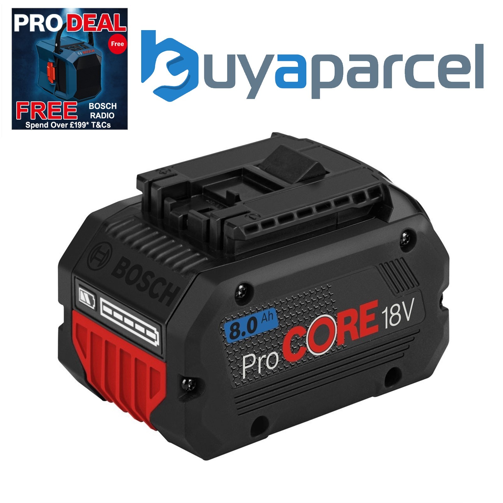 Bosch 1600A016GK ProCORE GBA 18v 8.0Ah Lithium Ion Battery Cordless