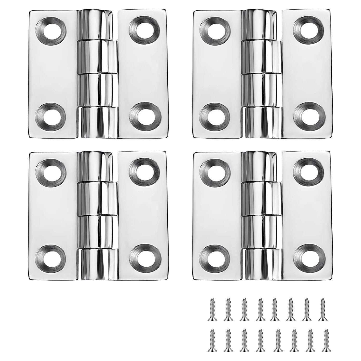 4 PCS Heavy Duty Stainless Steel Boat Hinges (50Mm X 50 Mm) Marine Grade2392