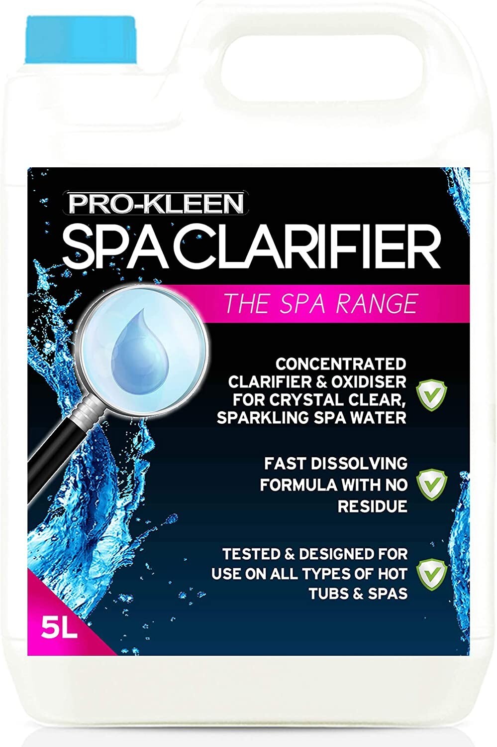 ProKleen Spa Whirlpool Hot Tub Clarifier Pool Cleaning Chemicals Clear Water 5L