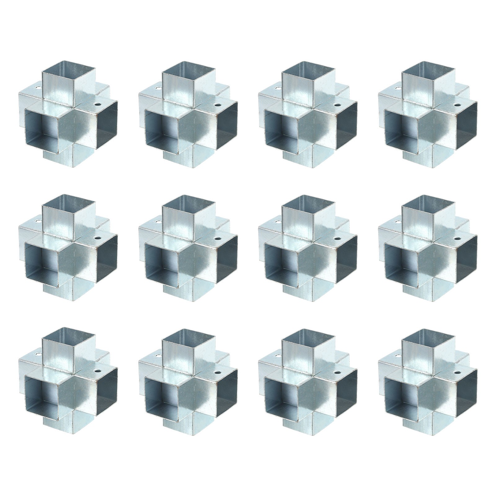 6-Way Gazebo Brackets Kit, Angle Bracket for 1.3" x 1.3" Lumber (12 Pack)