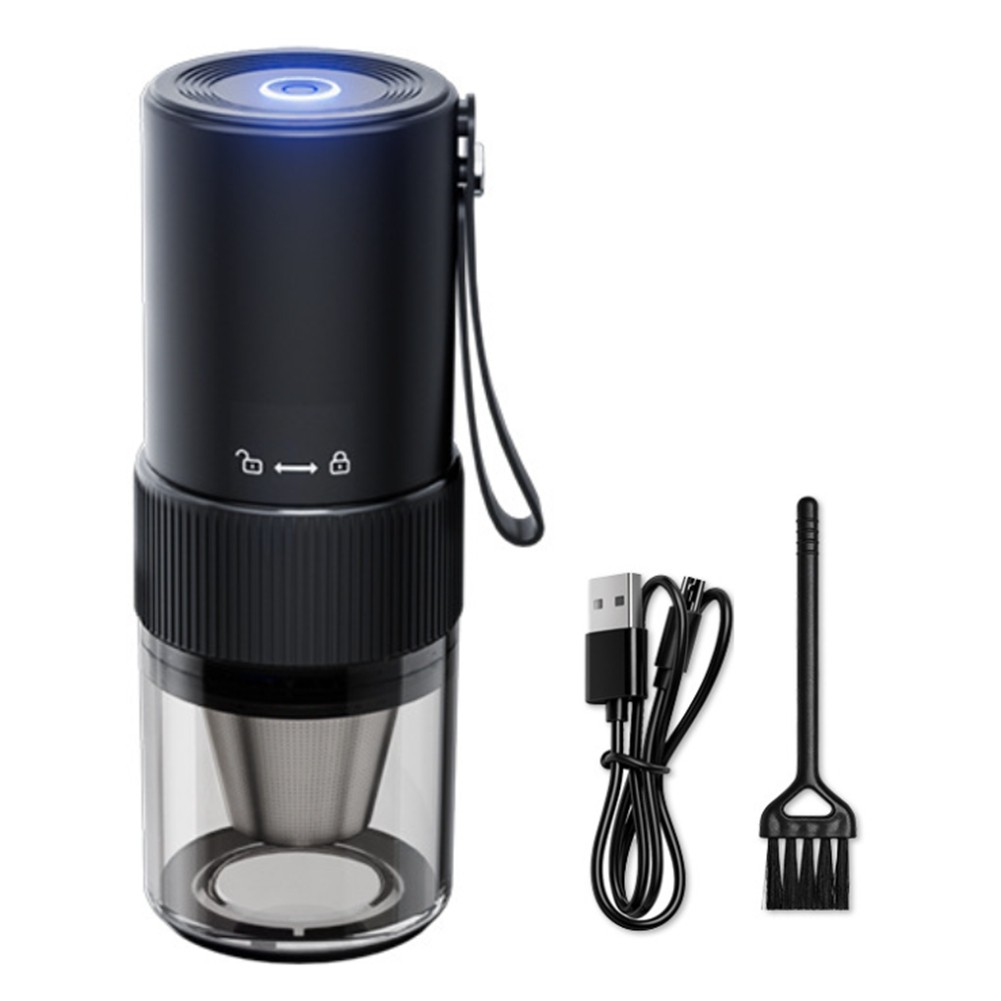 Portable Electric Coffee Grinder Adjustment -Button Bean Grinder USB7951