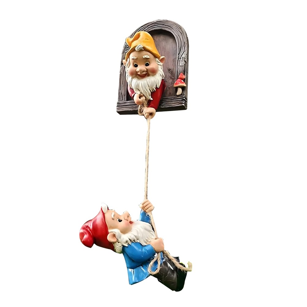 Climbing Gnomes Tree Face Decor Outdoor for Yard, Adorable Tree Hugger7189