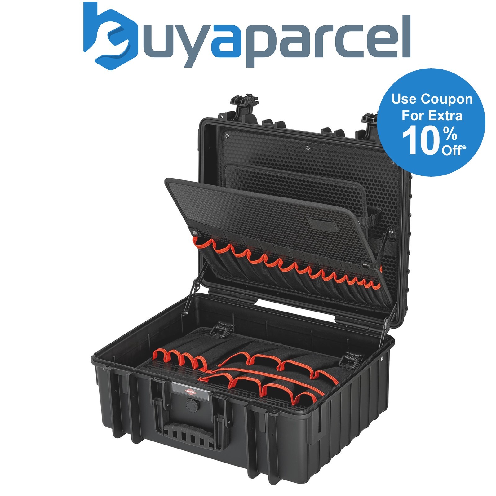 Draper 25027 KNIPEX 00 21 36 LE Tool Case "Robust34", Empty, 419mm