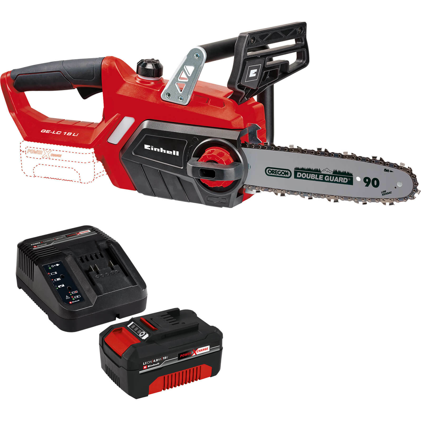 Einhell GE-LC 18 Li 18v Cordless Chainsaw 250mm 1 x 4ah Li-ion