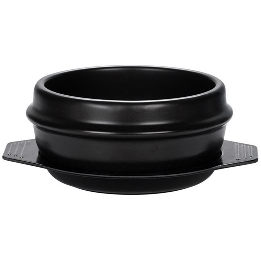 Korean Stone Bowl withTray Clay Cooking Pot Soybean Paste Soup, Samgyetang S6U8