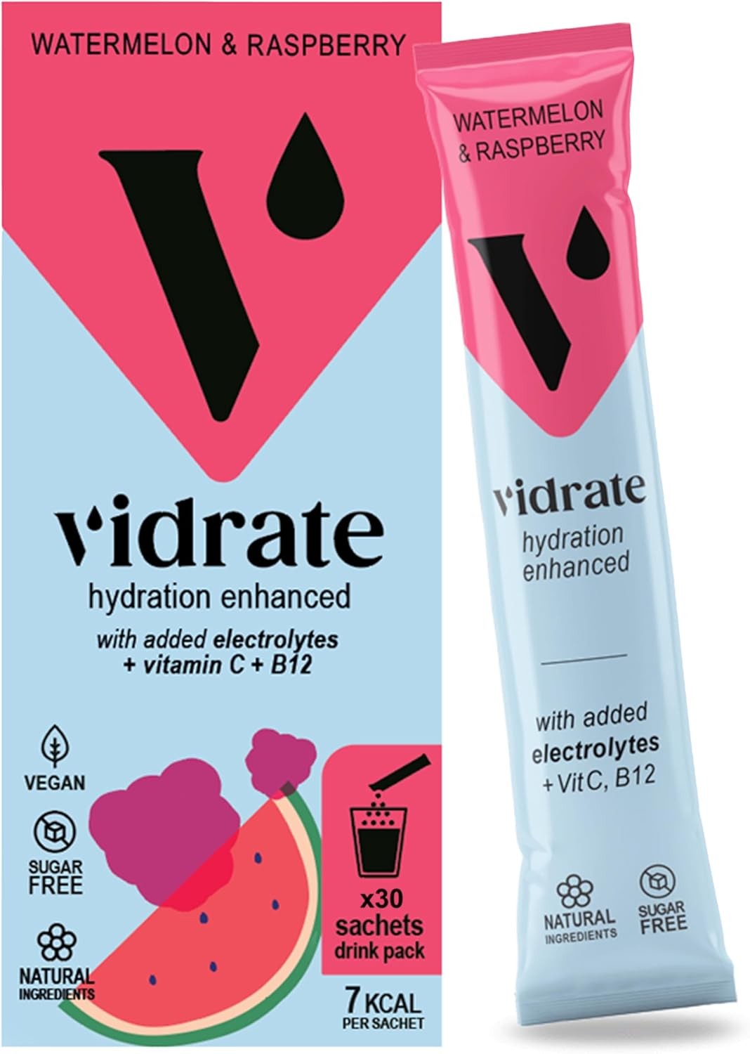 Electrolytes Powder - Hydration Sachets Packed with Vitamins - Zero Sugar Rehyd