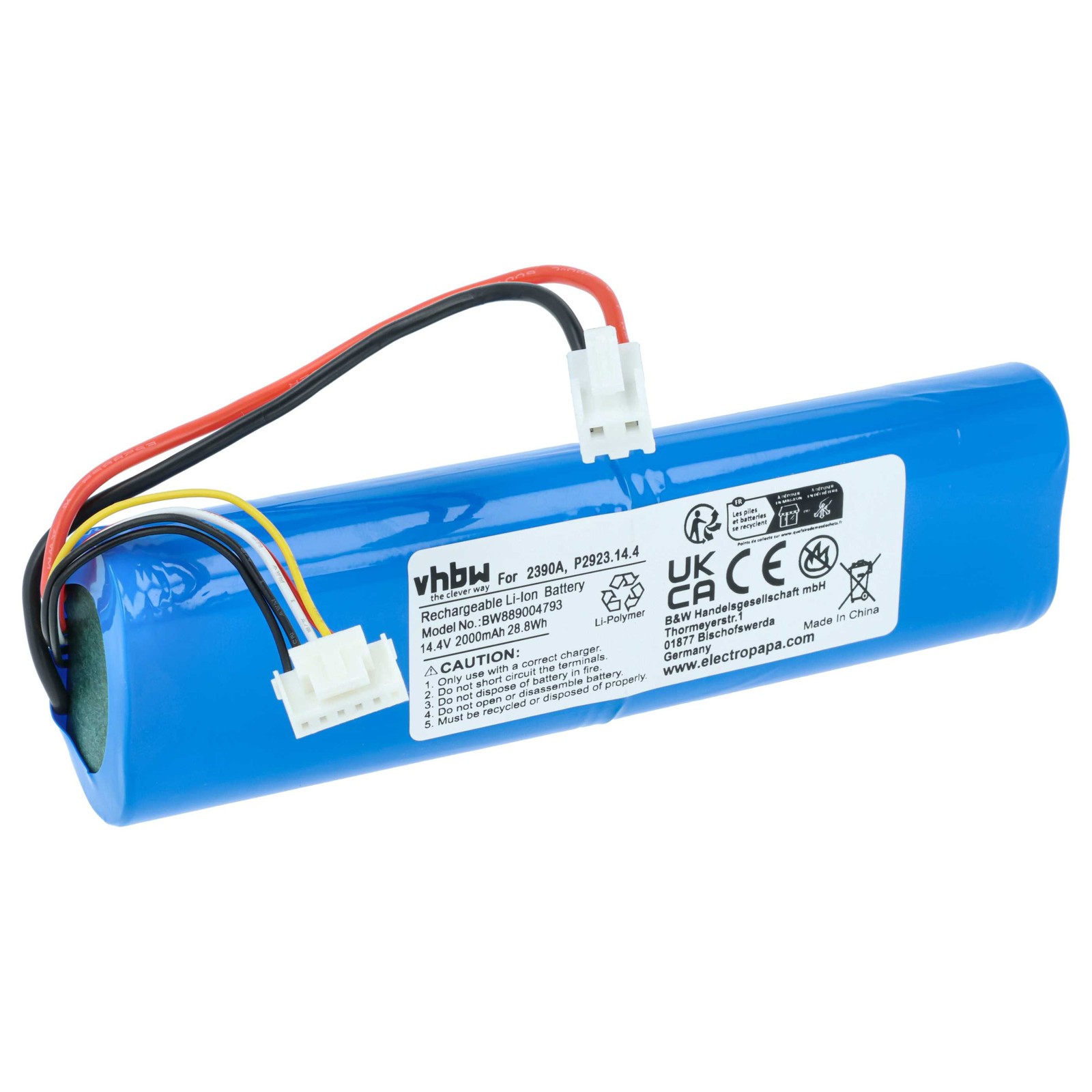 Battery for Bissel FOKZS900001R P2923 1627654 EAG101700JK8 2000mAh 14.4V