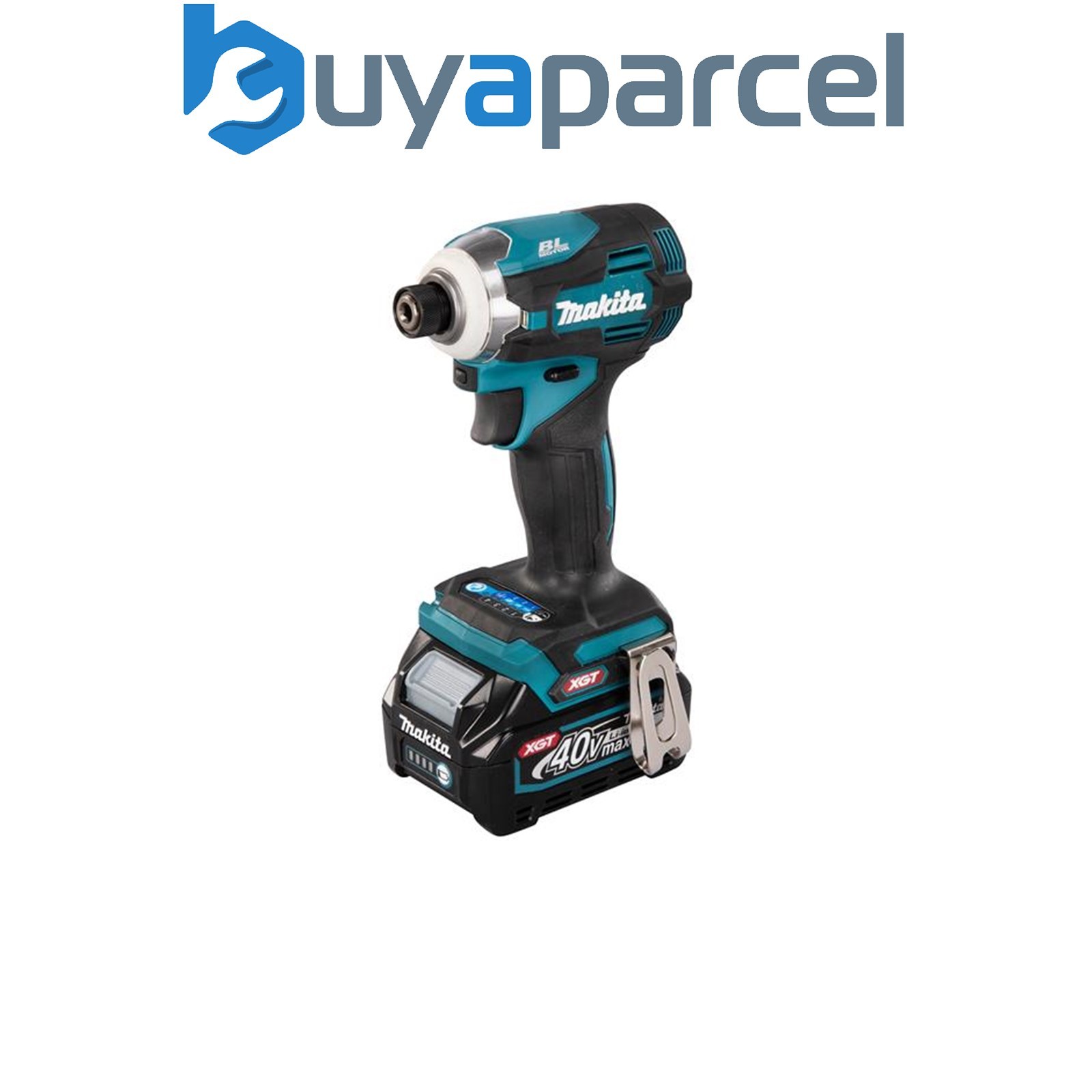 Makita TD001GD201 XGT 40V Max BL Impact Wrench 40V 2 x 2.5Ah Li-ion Batteries