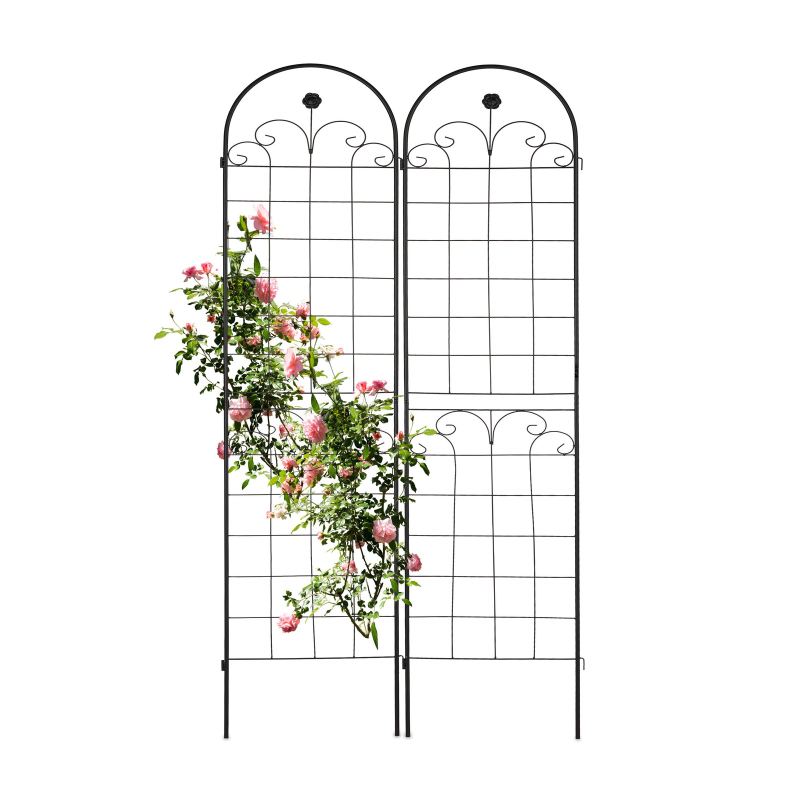 Garden trellis Climbing Plant Frame Outdoor Metal Obelisk Decorative Iron Panel