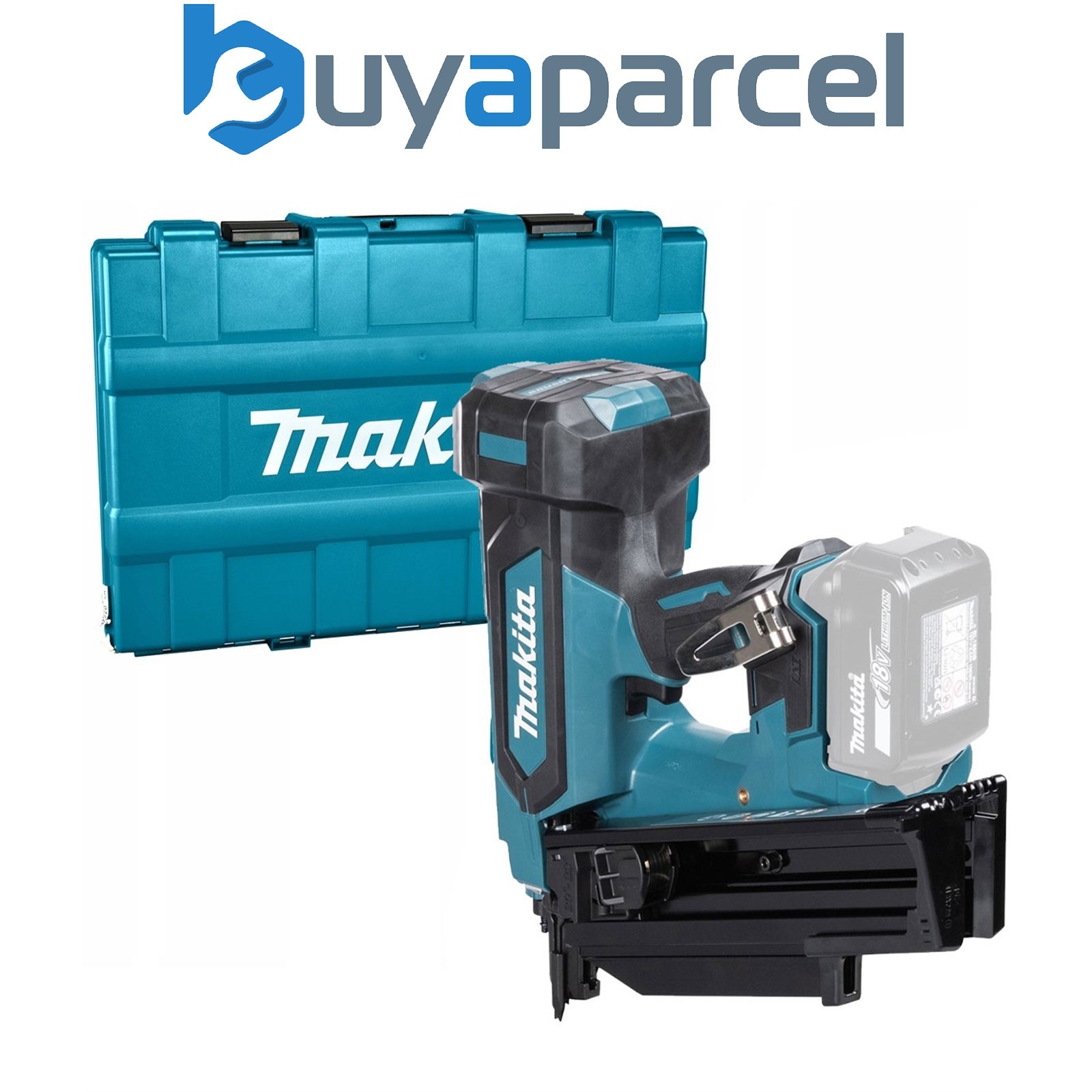 Makita DBN901ZK 18v LXT Brushless 90mm Gasless Framing Nailer 1st Fix Round Head