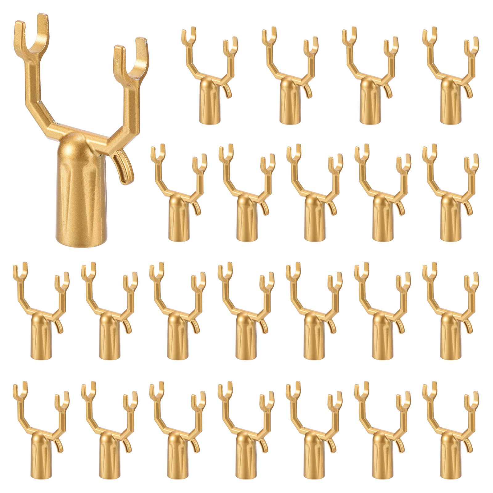 24pcs Metal Tree Branch Support 0.75" Pole Tree Straightening Kit Gold