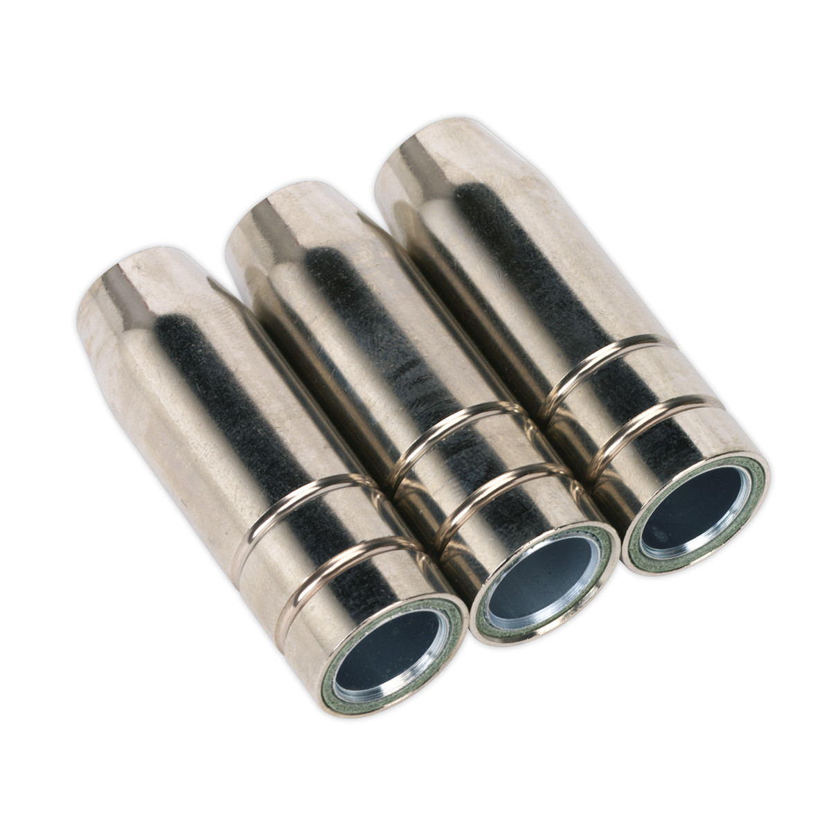 Sealey Conical Nozzle Compatible With MB15 Torches Silver - Pack of 3 Pcs MIG955
