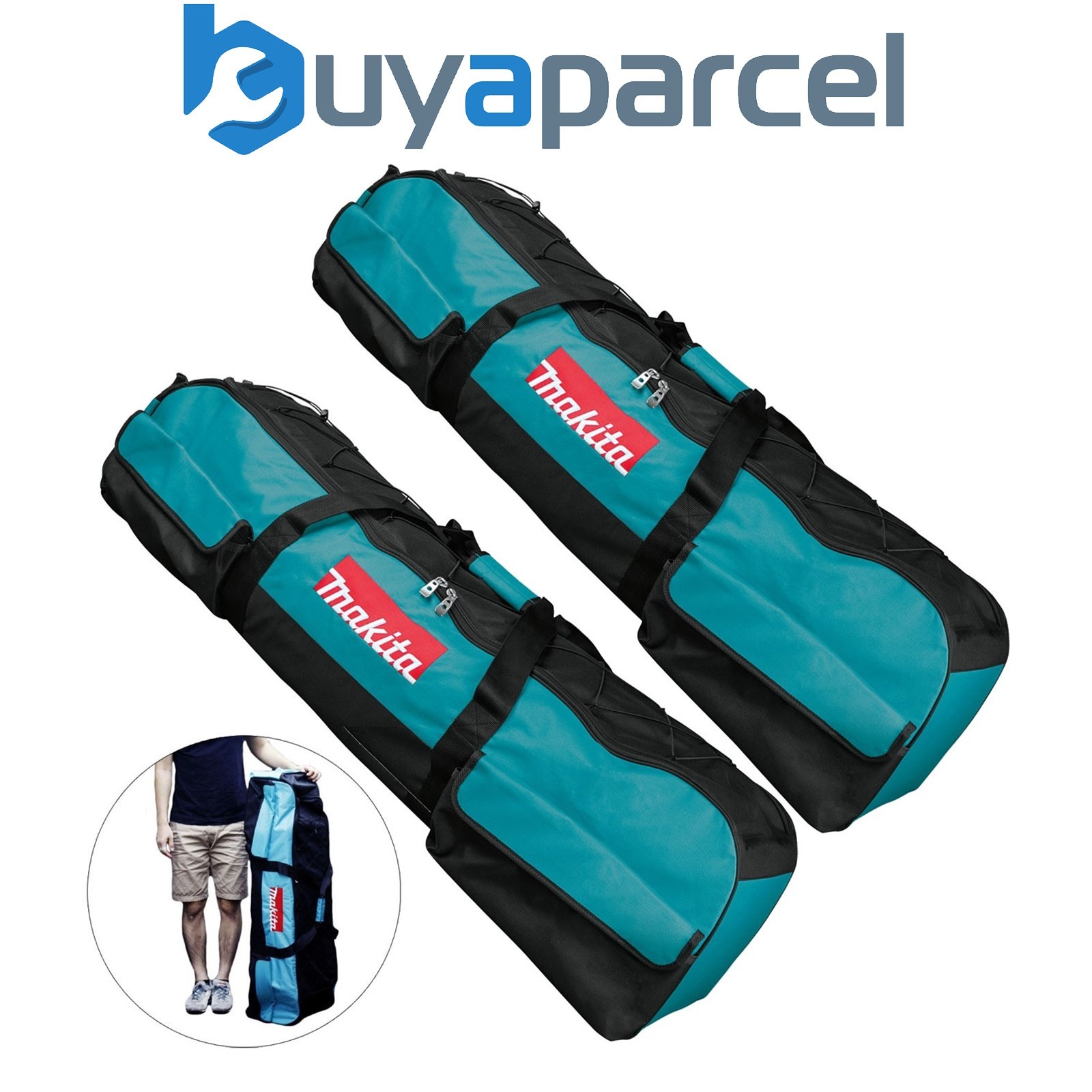 2 x Makita 46" 1.17m Long Length Heavy Duty Padded ToolBag Tool Bag Duffel Bag