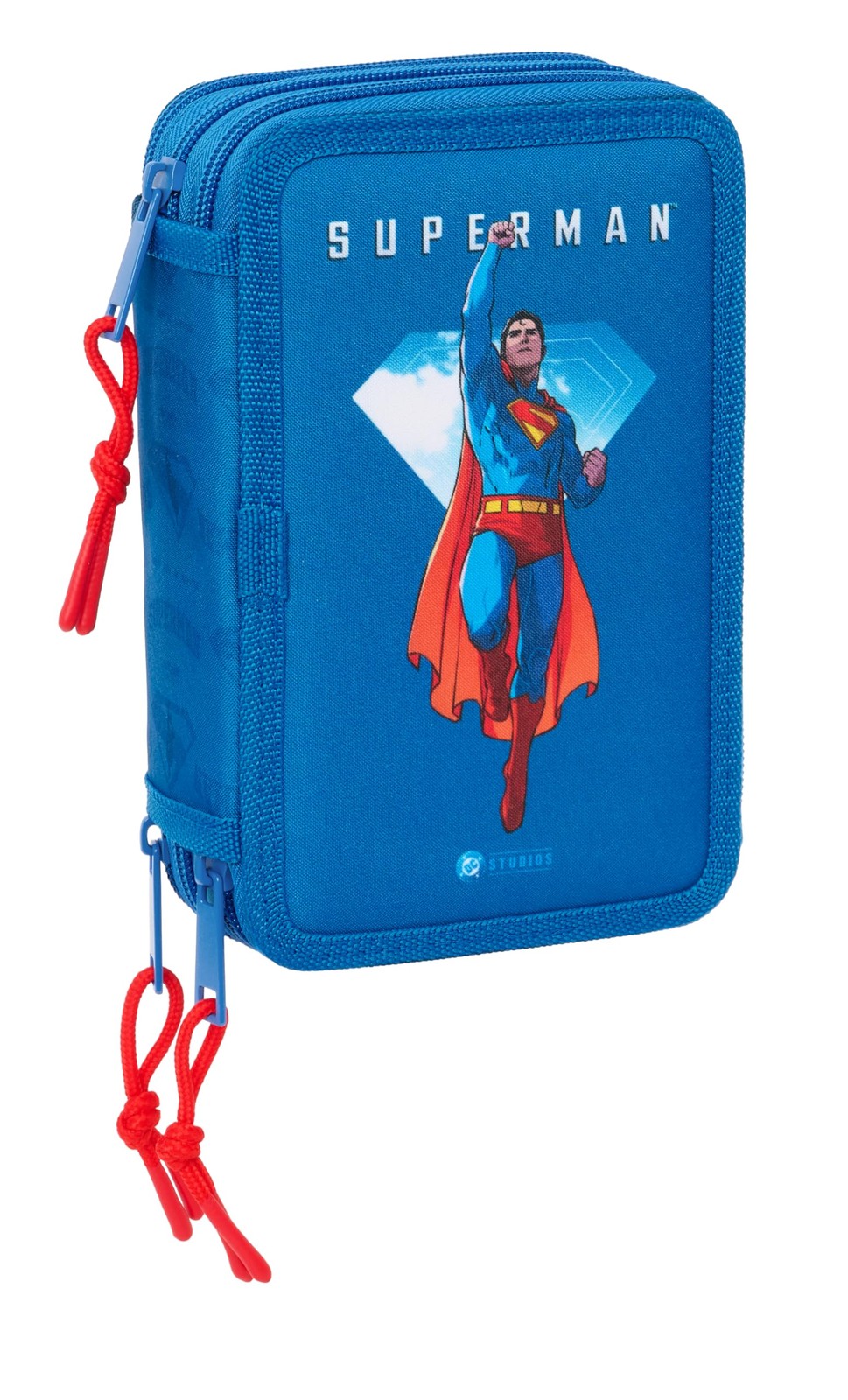 Safta Superman – School Pencil Case with 37 Tools Included, Children's Pencil Ca
